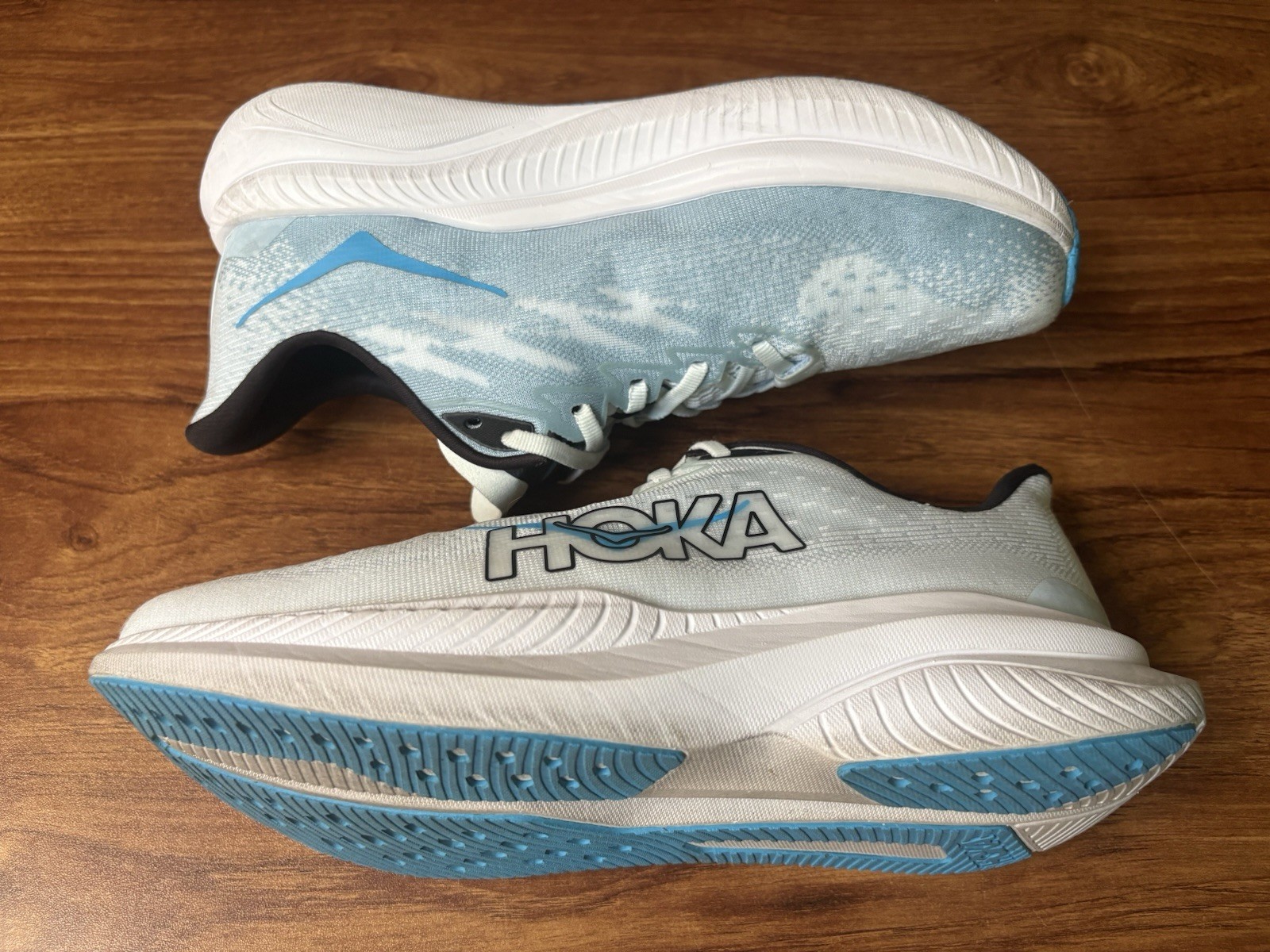 Hoka One One Mach 6 Womens Size 10B Running Shoes Tundra Blue 1147810 TNDR