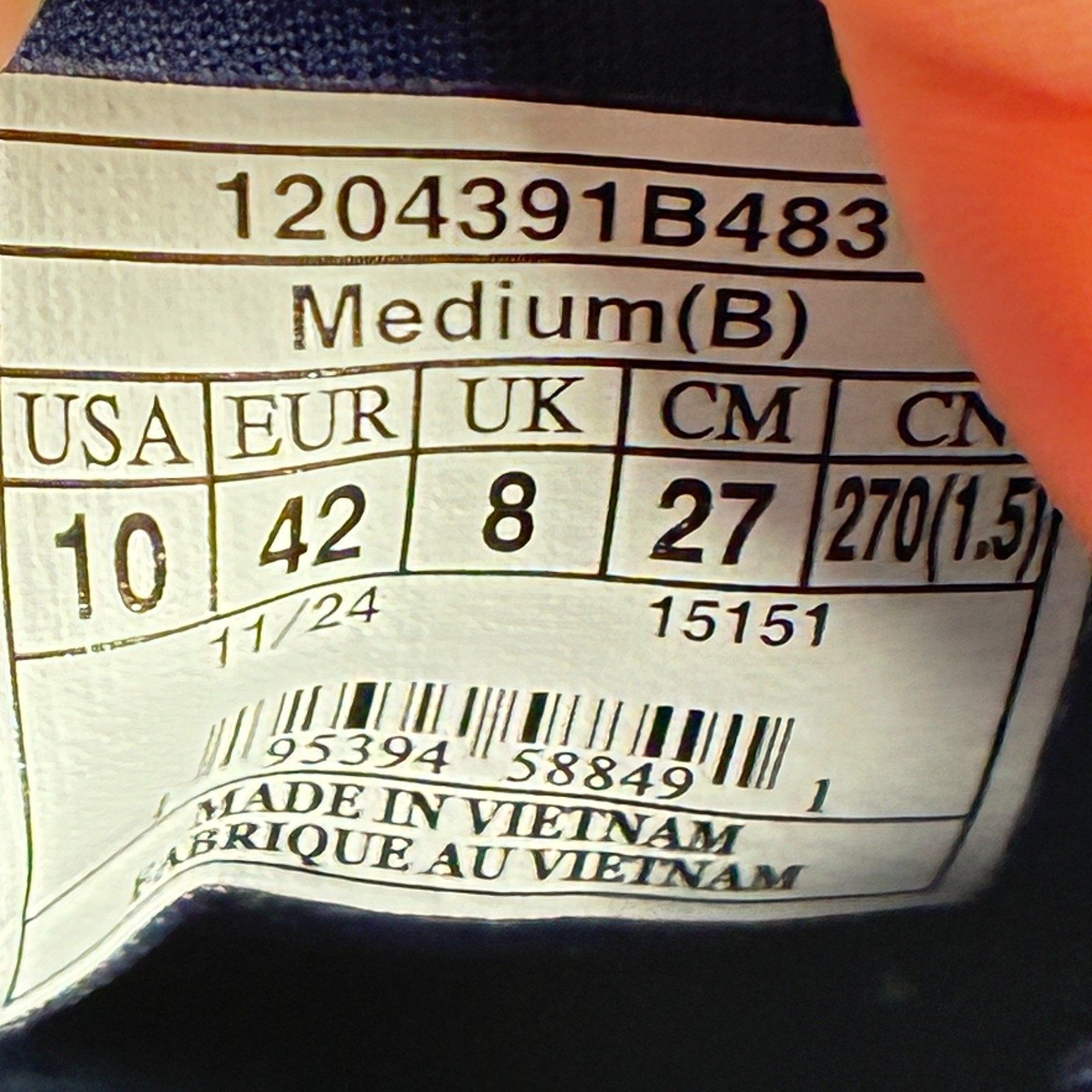 Brooks Launch 11 Peacoat Blue Peach Running Shoes 1204391B483 Women’s Size 10
