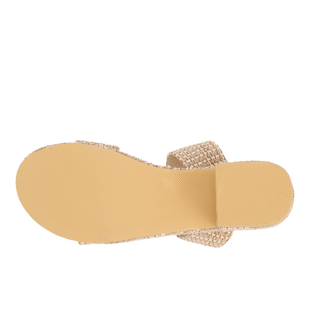 BEACH by Matisse Ocean Ave Platform Block Heels Womens Beige Casual Sandals OCE