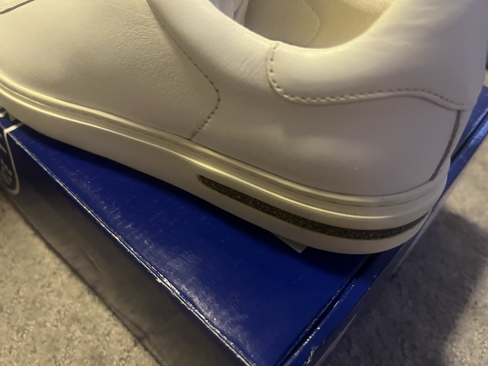 Birkenstock Women Bend Low Top Sneakers Shoes White EU38 US7/7.5 Almond Toe EUC