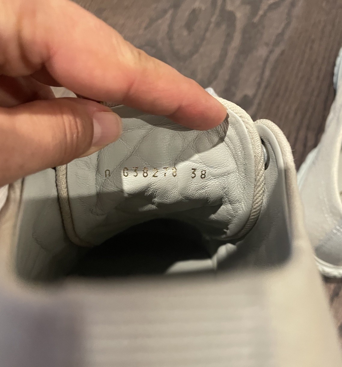 Chanel Printed Fabric Quilted Low Top Sneakers 38 Light Gray
