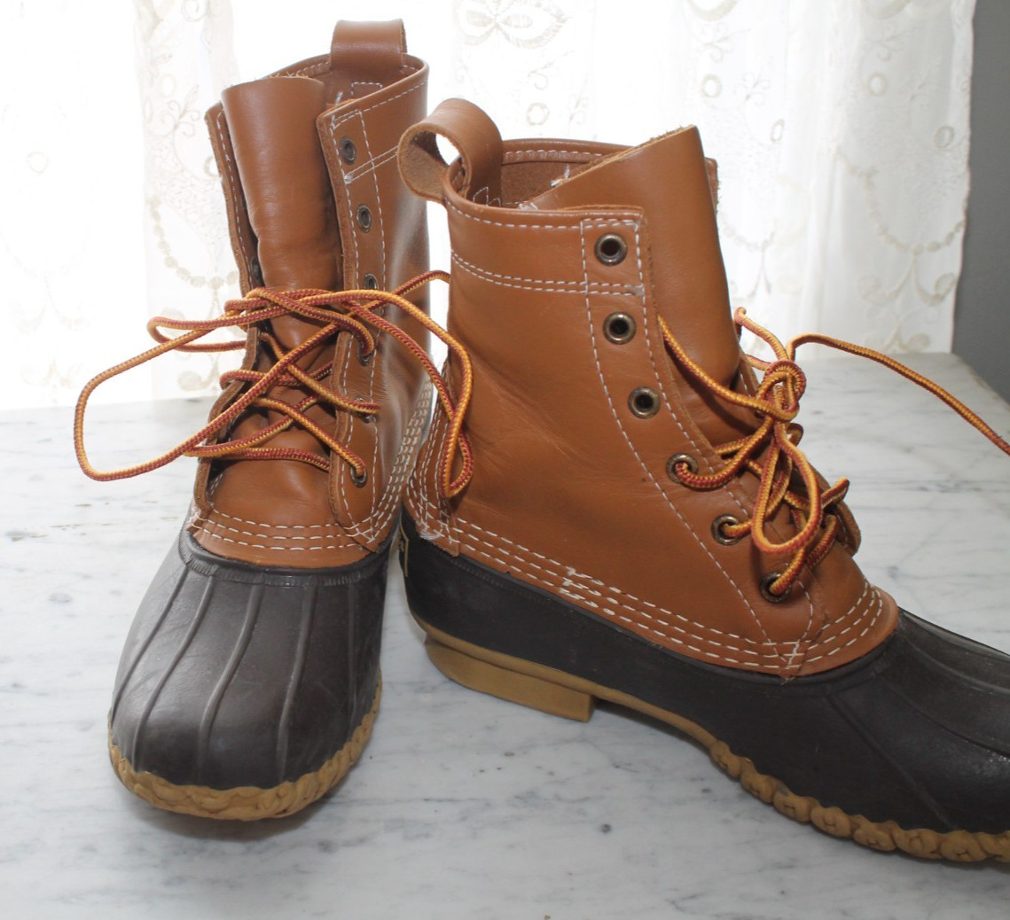 LL Bean Hunting Duck Boots Women’s 6 Narrow Unlined Old Money Ivy Style Preppy