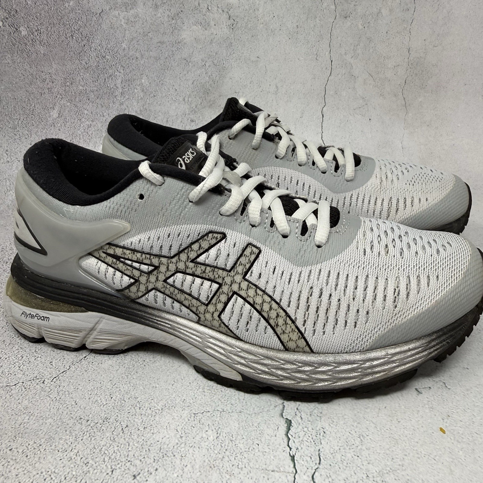 Asics Gel Kayano 25 Running Shoes Sneakers Womens Gray Sz 7 M 1012A471