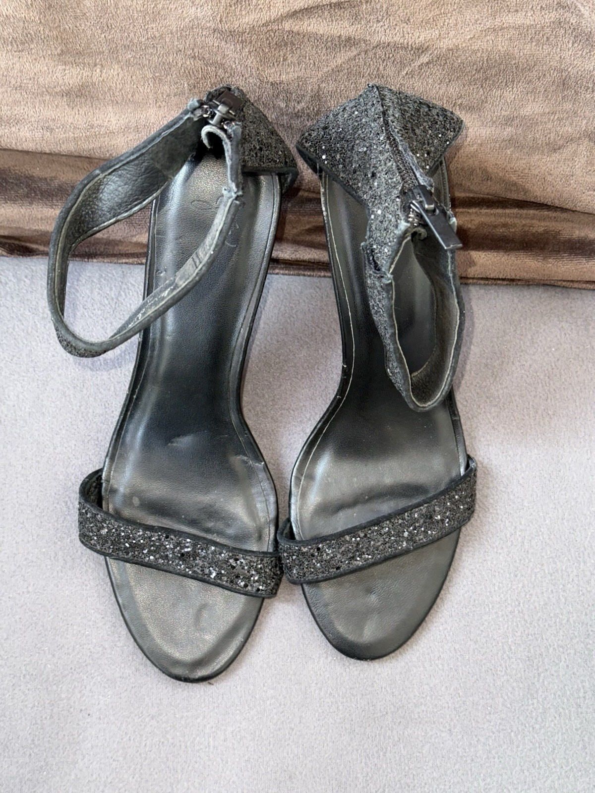 Joie Snake colorblock ankle heels Black Shoes Size 41