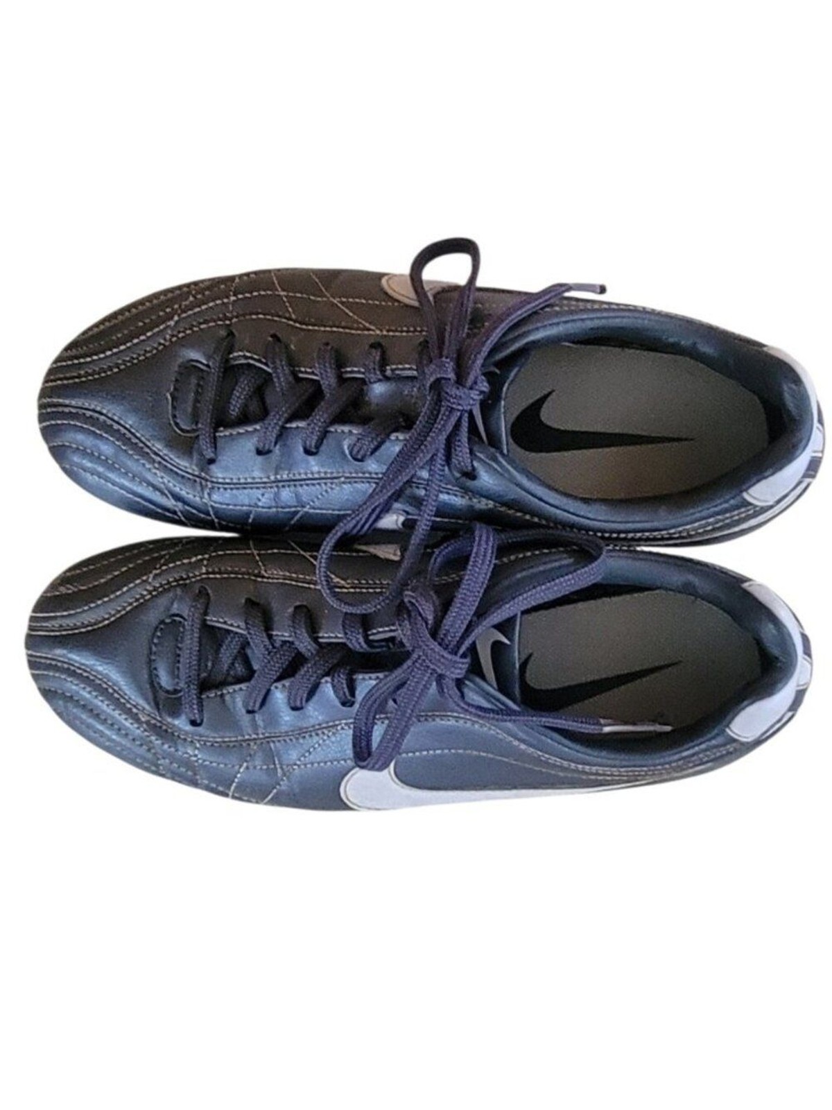 Nike Tiempo Natural VT Soccer Cleats Women’s Size 9 Gray Blue FG 312736-051