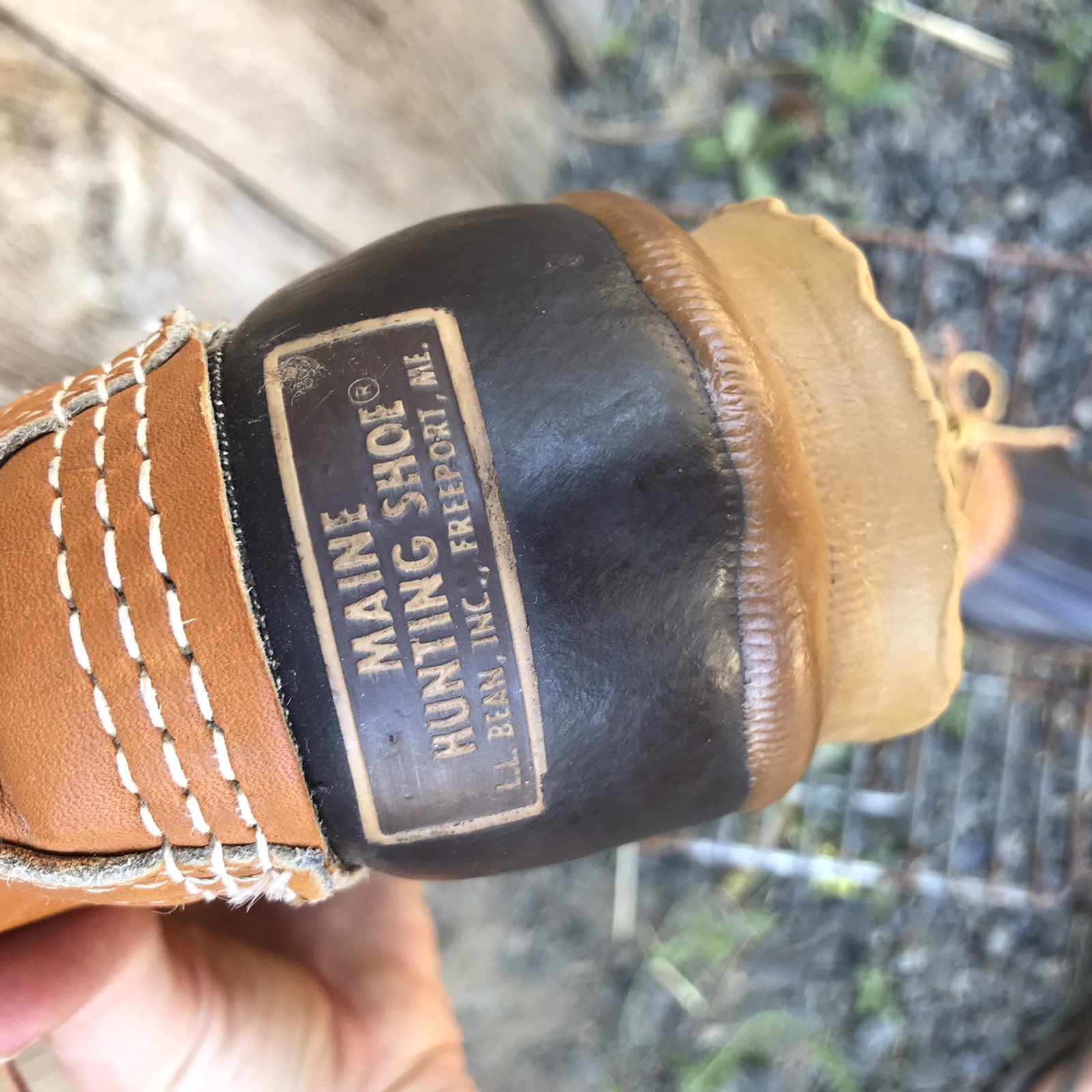 Vintage 80s L.L. Bean Maine Hunting Shoe Ladies Size 8 USA Made