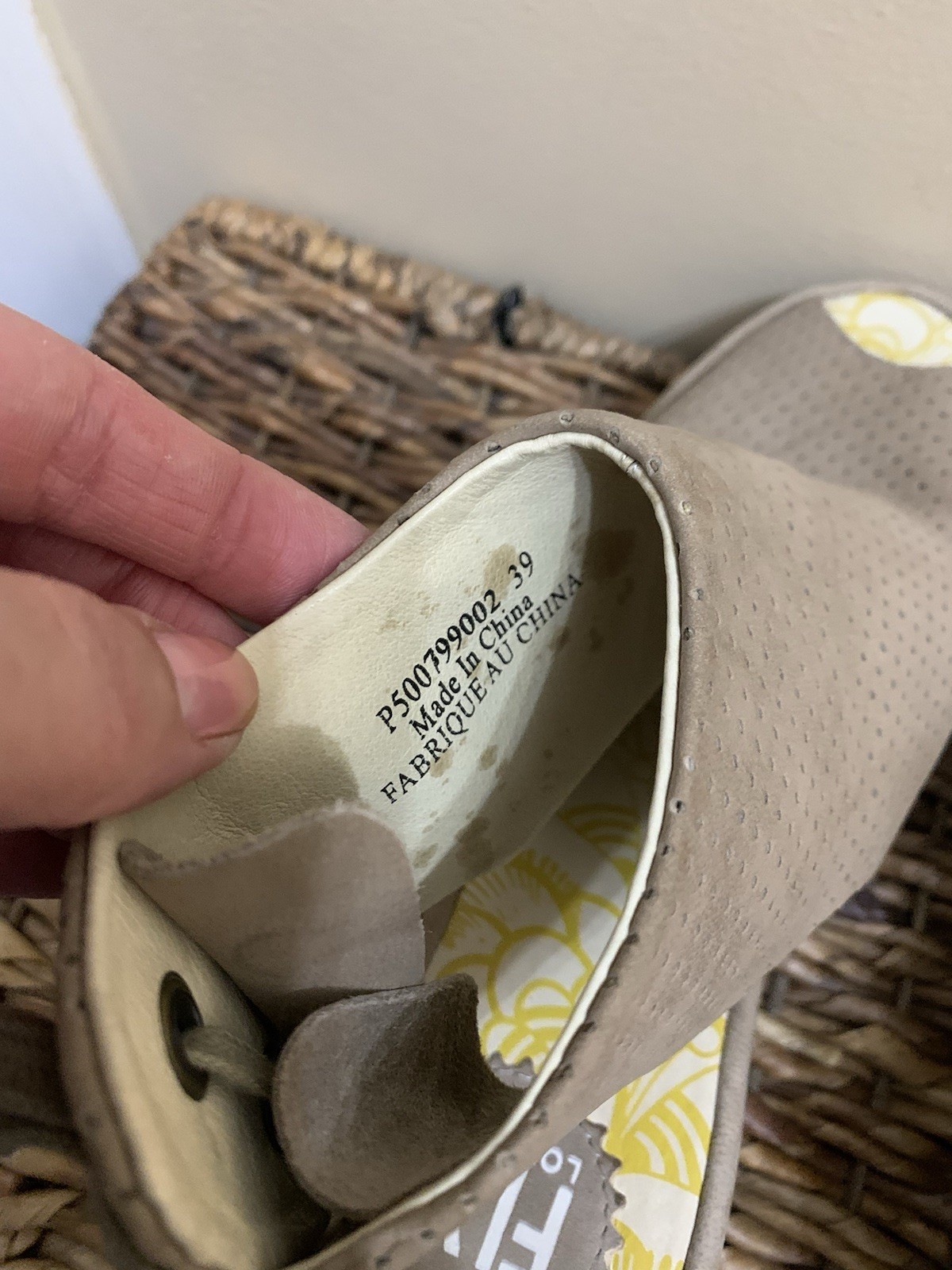 FLY LONDON YPUL WEDGE SANDAL TAUPE CUPIDO 8.5 comfort city going out preppy