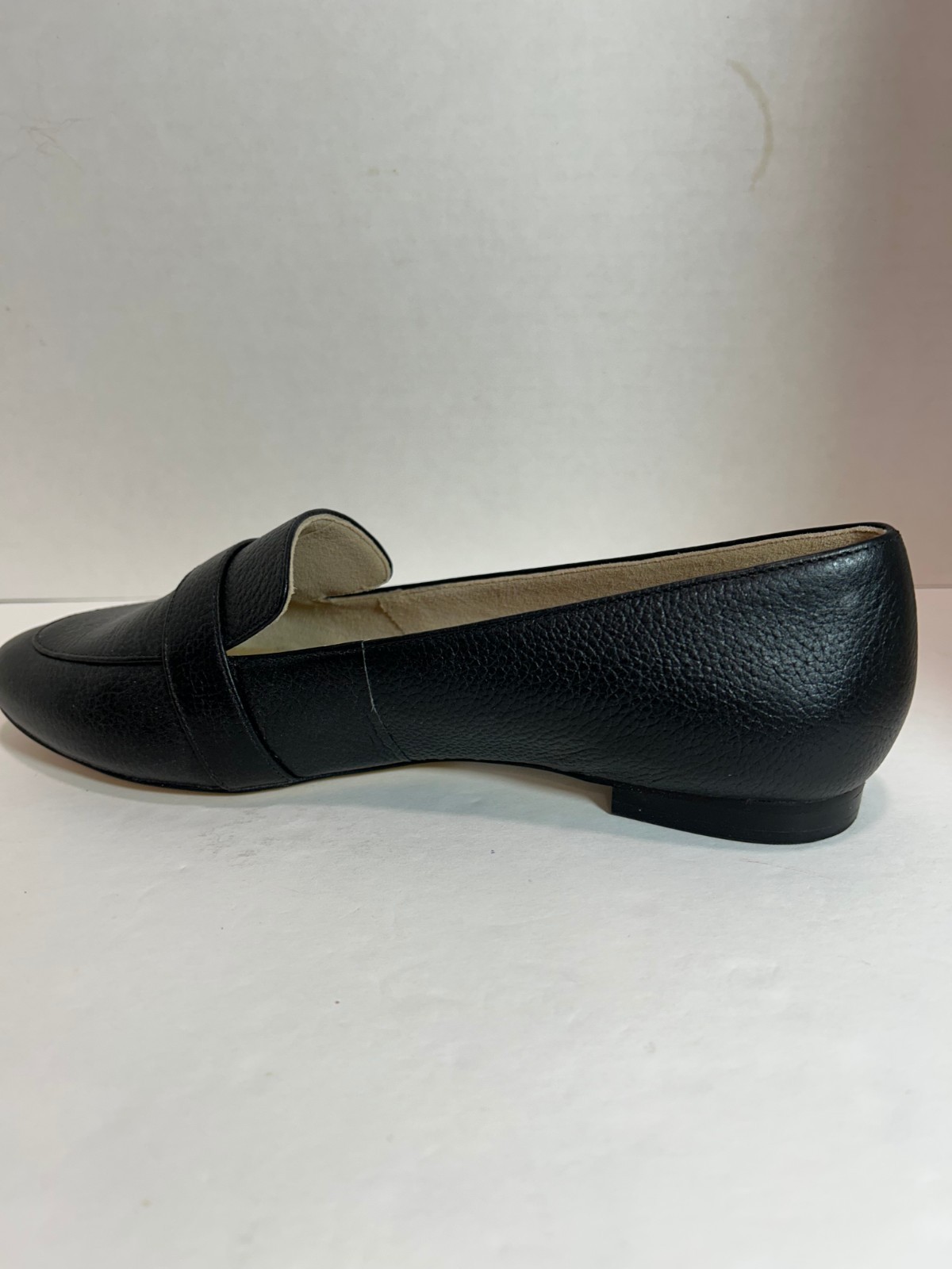 Talbots Leather Loafers 7M Ryan Buckle D-Ring Black Career NEW