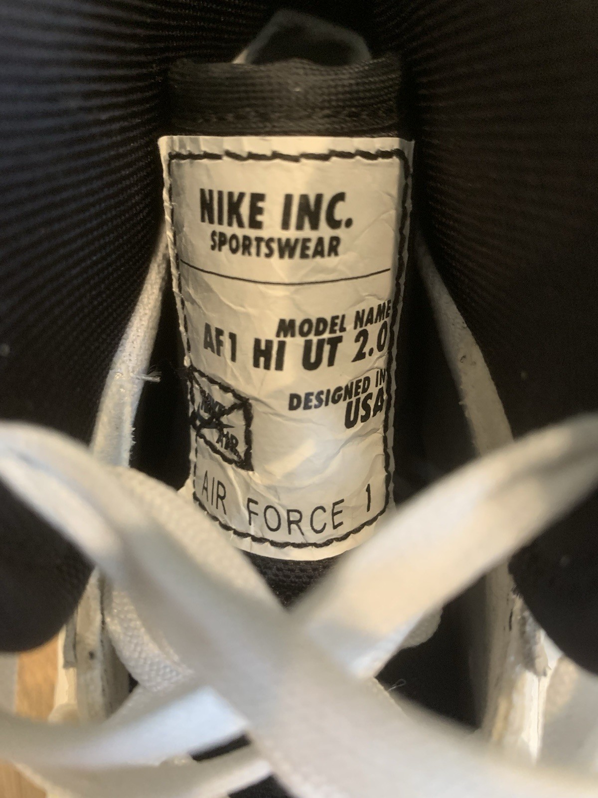 Nike Air Force 1 Utility 2.0 High Top Summit White/Black Leather DC3584-100