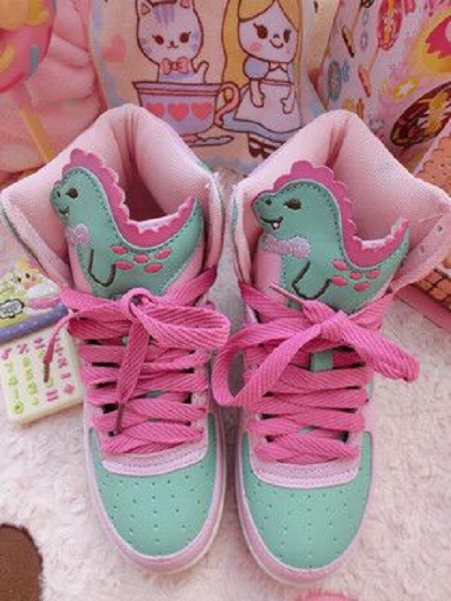 Cute girl high top sports shoes student casual sports shoes