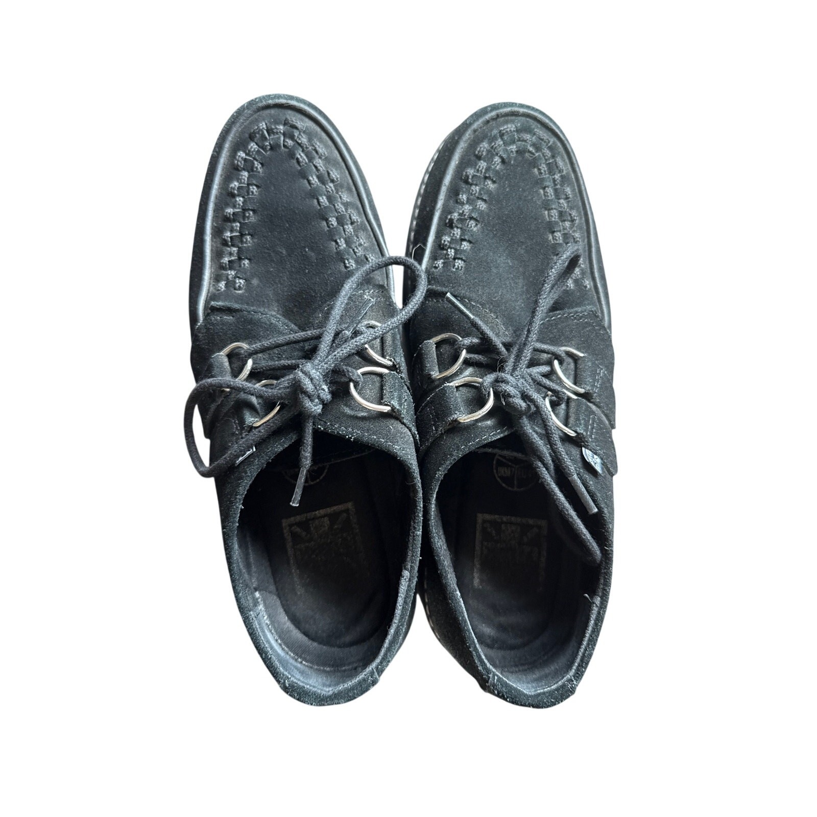 T.U.K. WOMEN SIZE 10 / MEN SIZE 8 Black Suede Creepers Punk Goth Unisex