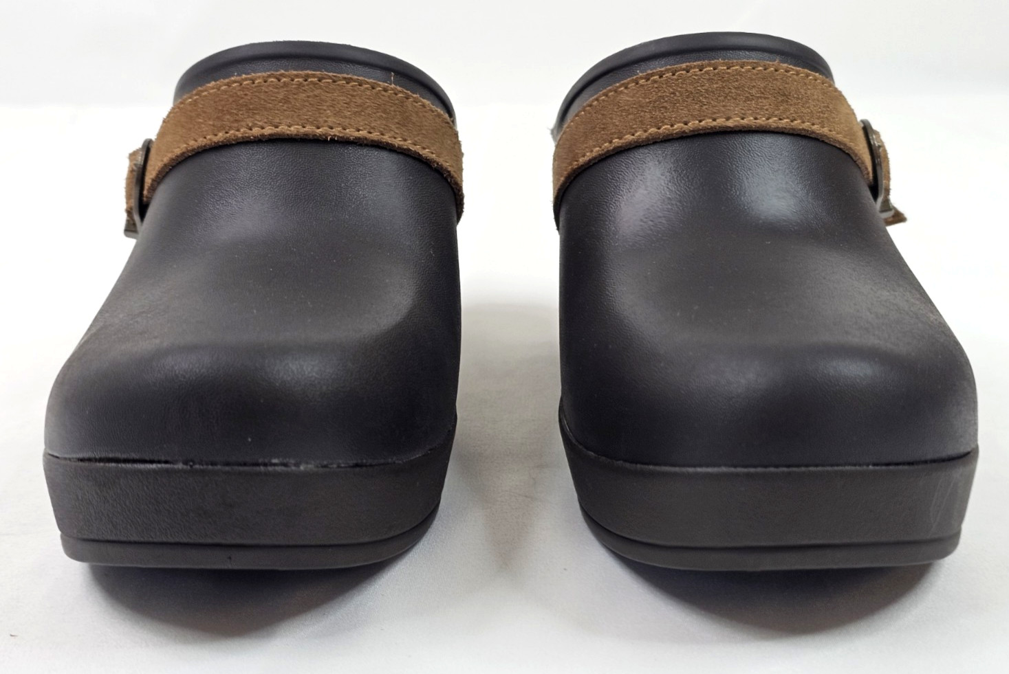 Crocs Sarah Mule Clogs Women 7, Expresso Brown Boho Croslite w Leather Strap New