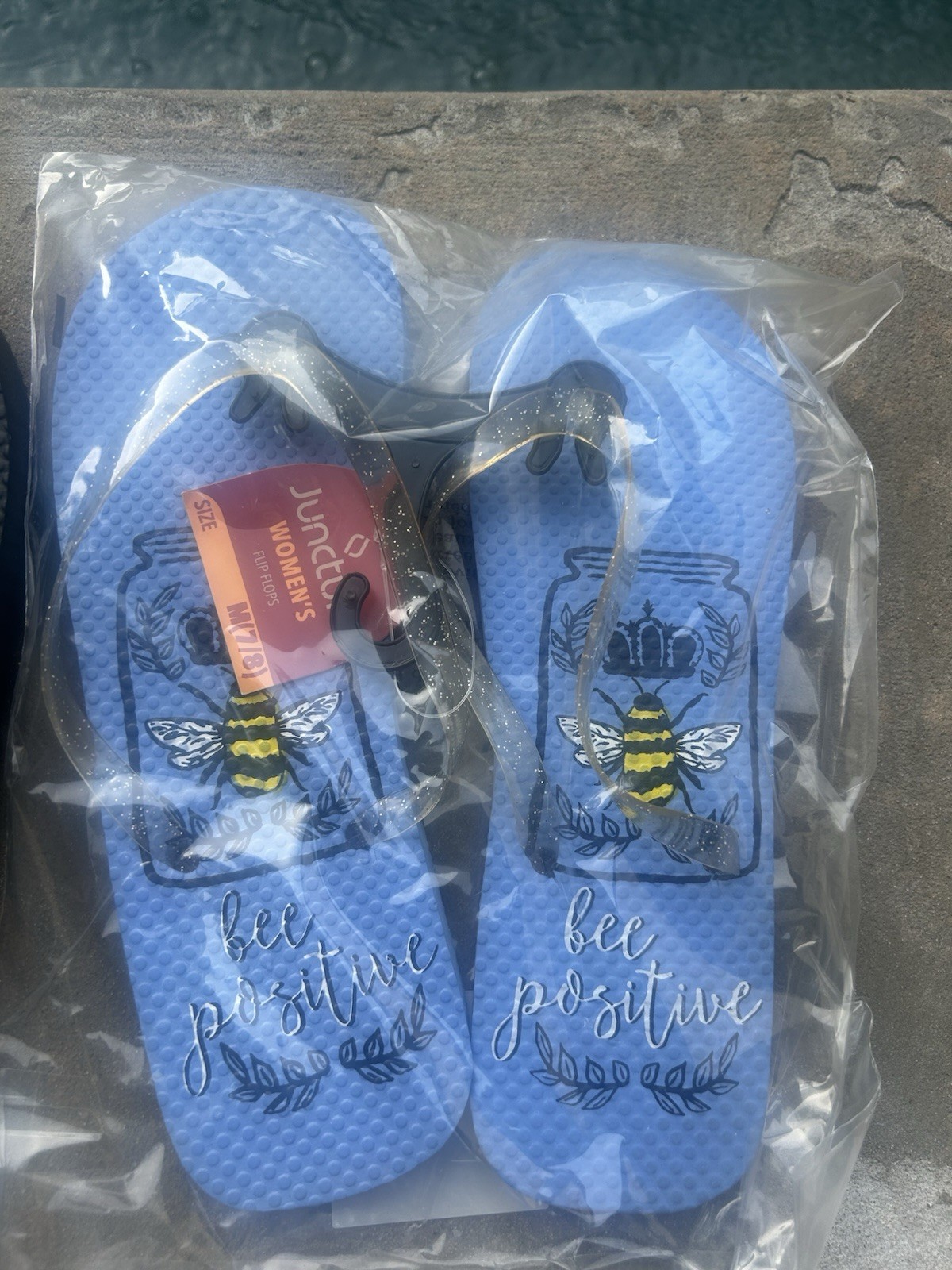 Lot of 5 Women’s Juncture Flip Flops Size 7/8 New Assorted Colors Beach