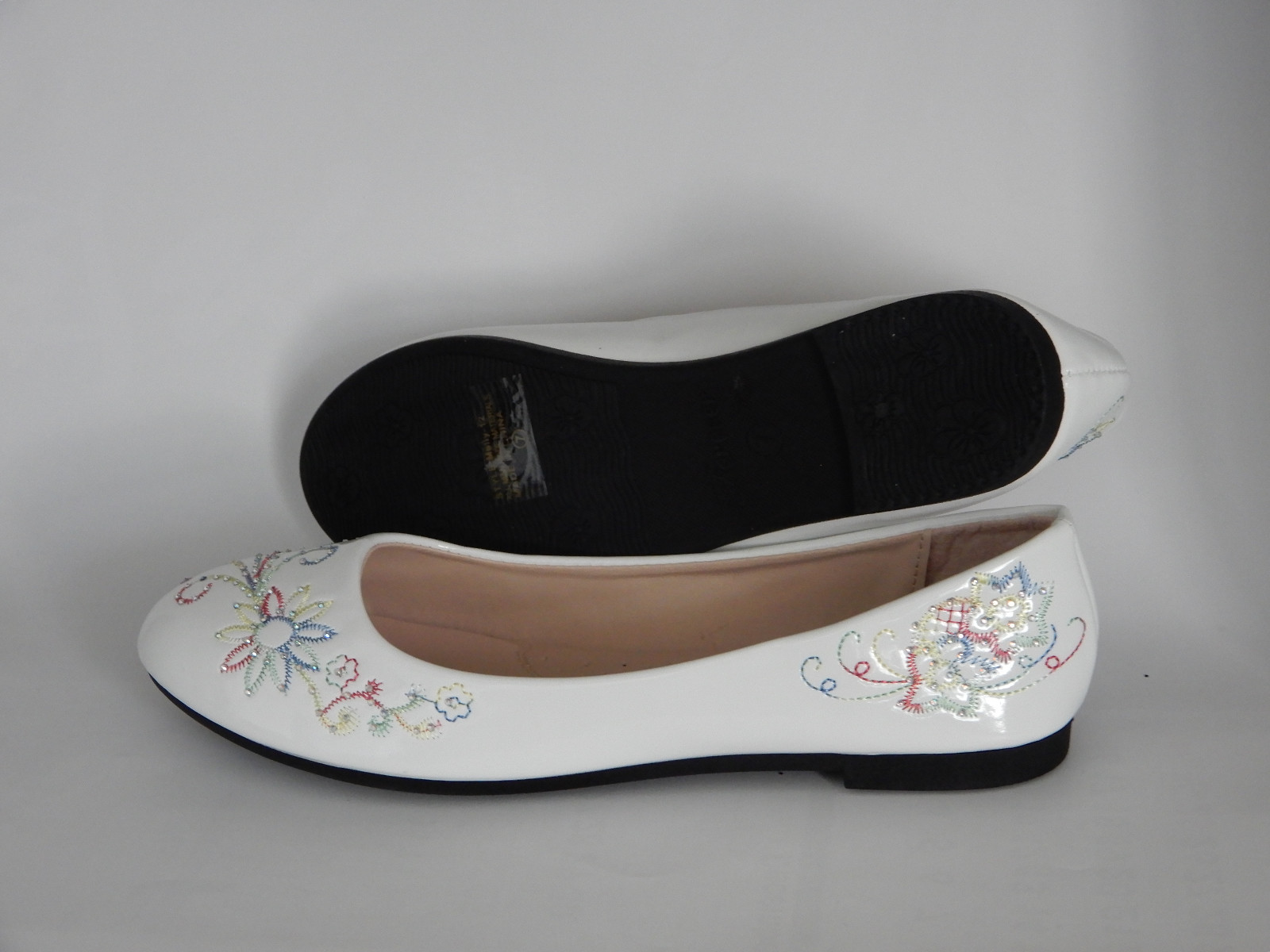 Women White Ballet Flat New Style Comfortable Fashion Size 5~10