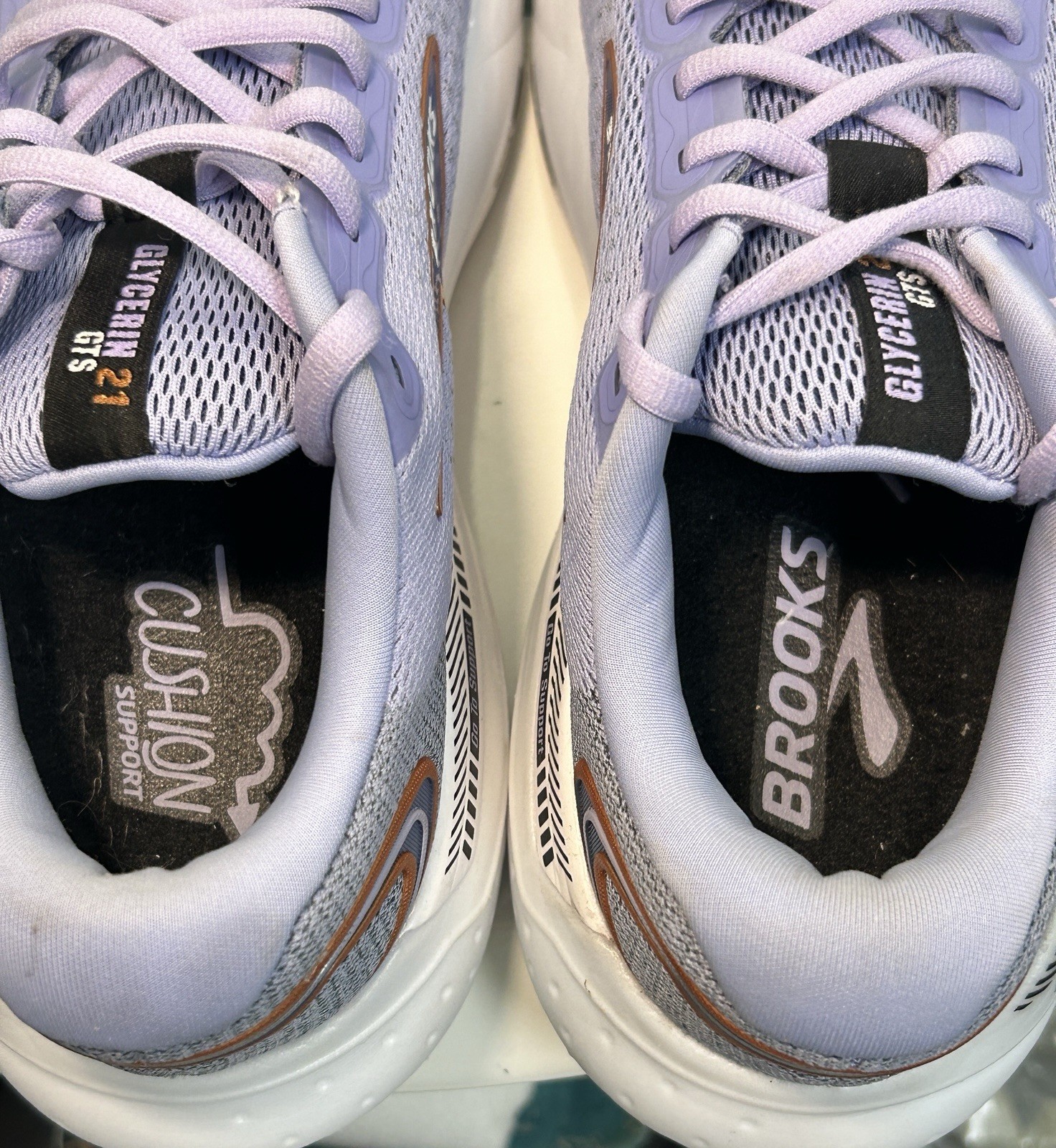 Brooks Women’s 10B Glycerin 21 Lavender Copper Medium B 1204081B544