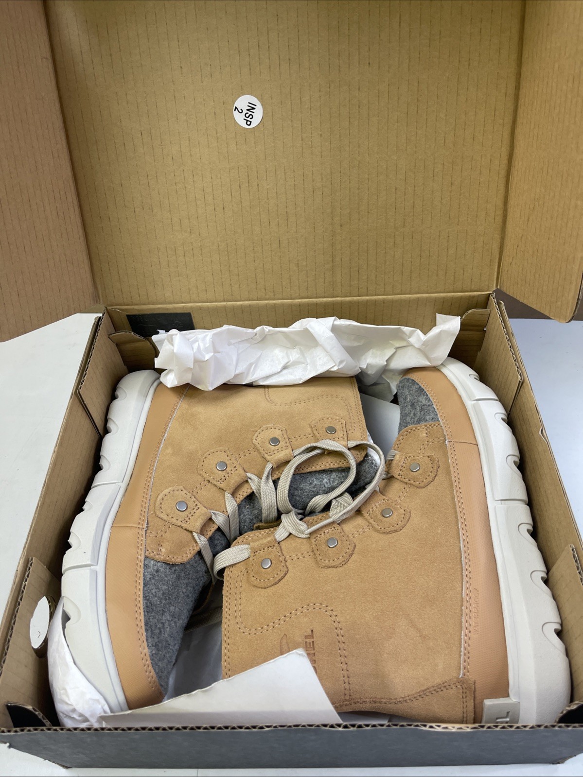 NEW Waterproof Sorel Womens Explorer Next Joan WP Felt Boot 7 Tawny Buff