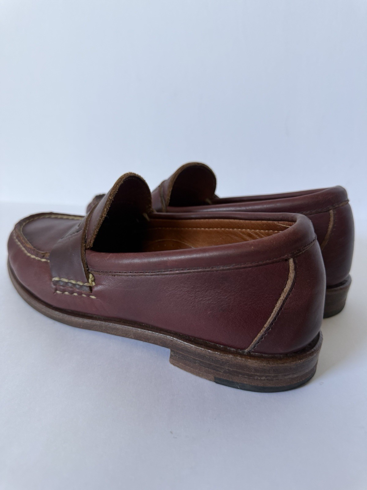 Rancourt Cole Haan Pinch America Penny Loafer Brown Stich Maine USA Womens 6.5 M