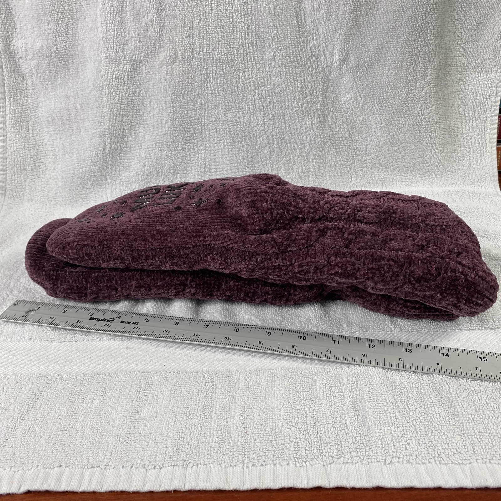 Muk Luks Slipper Socks Womens Large Chenille Knit Non Slip House Shoes Cozy