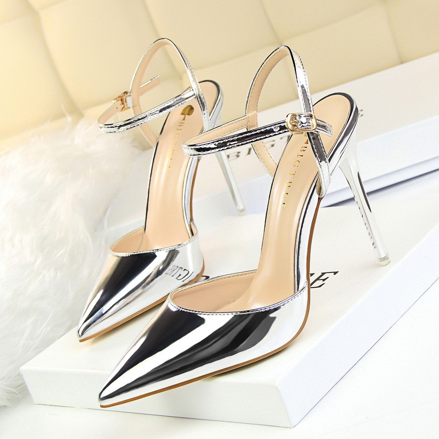 Women’s High Heels Pointed Toe Ankle Strap Sandals Dress Casual Party OL Shoes