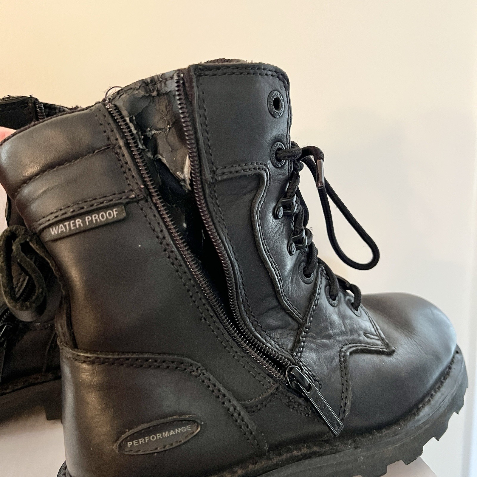 Harley Davidson Jenell Black Leather riding Boots D87031 Waterproof Women’s 8.5