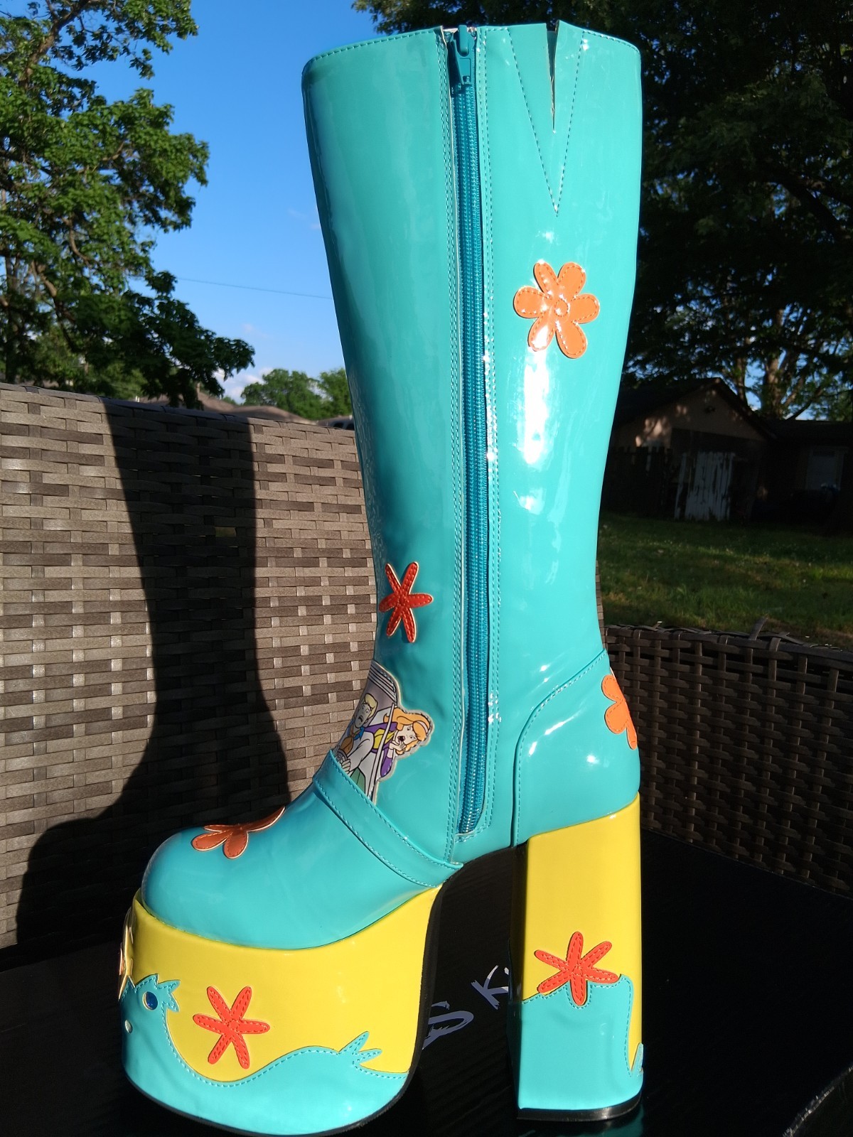 Dolls Kill® x SCOOBY-DOO™ «Mystery Machine» Platform GoGo Boots