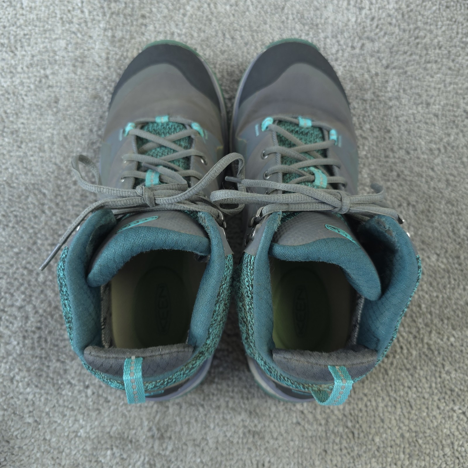 Keen TERRADORA Womens Size 7 Mid Hiking Boots Waterproof Trail Shoes Gray