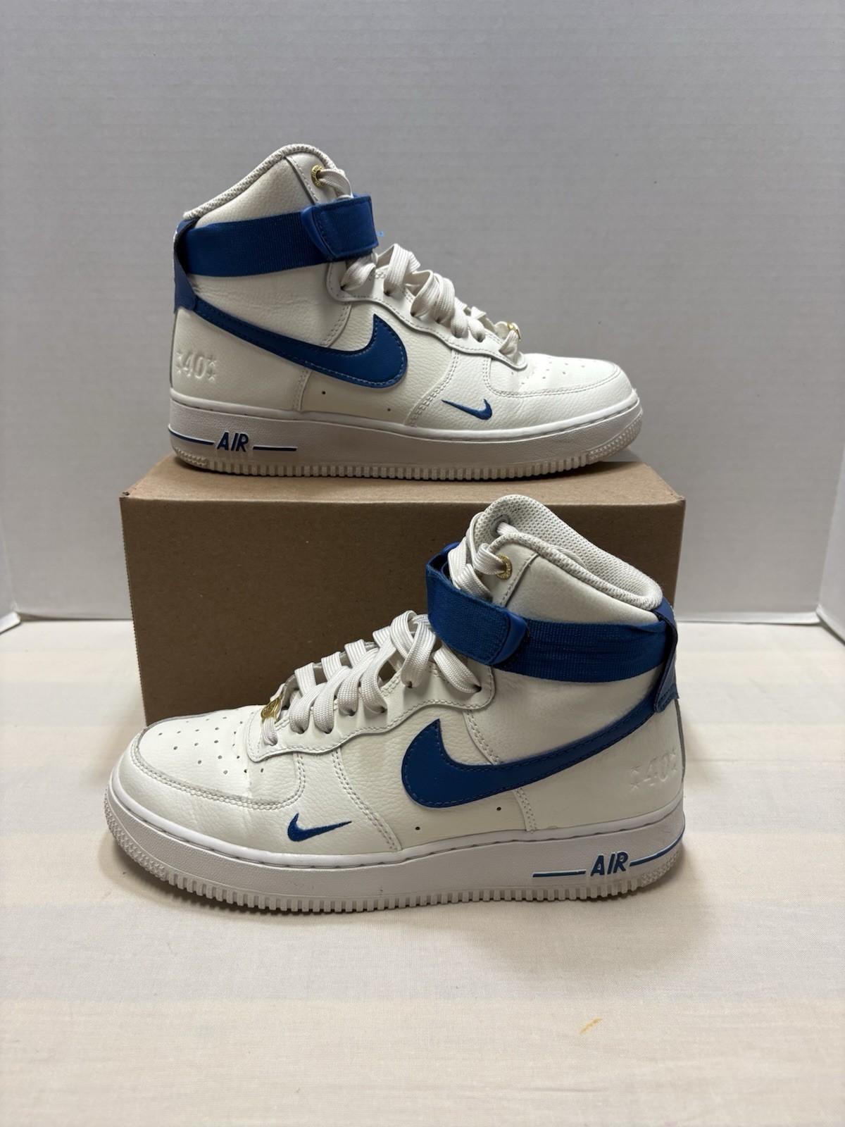 Nike Air Force 1 High 40th Anniversary Sail Blue Jay DQ7584-100 Women’s Size 8