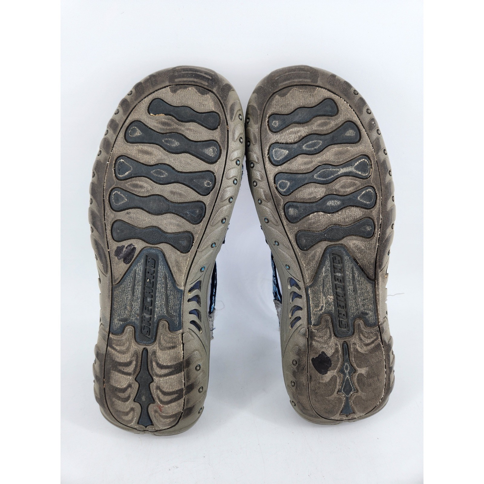 Skechers Reggae Positive Space Strappy Athletic Sandals Womens 9 Blue Buckle