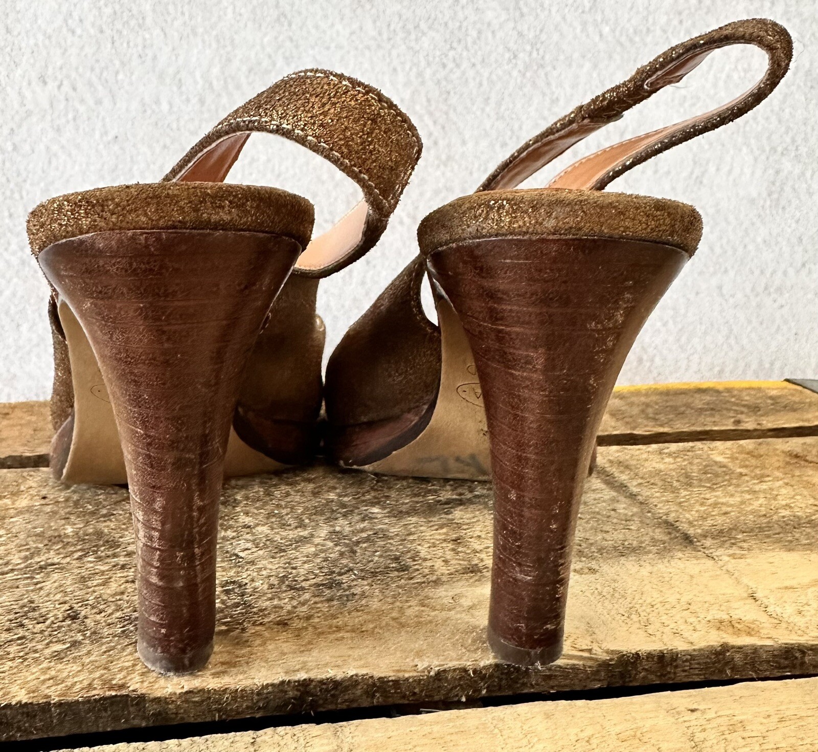 Business Copper Heels Dress Shoes Women’s Sz 6 Leather Wedding Classy