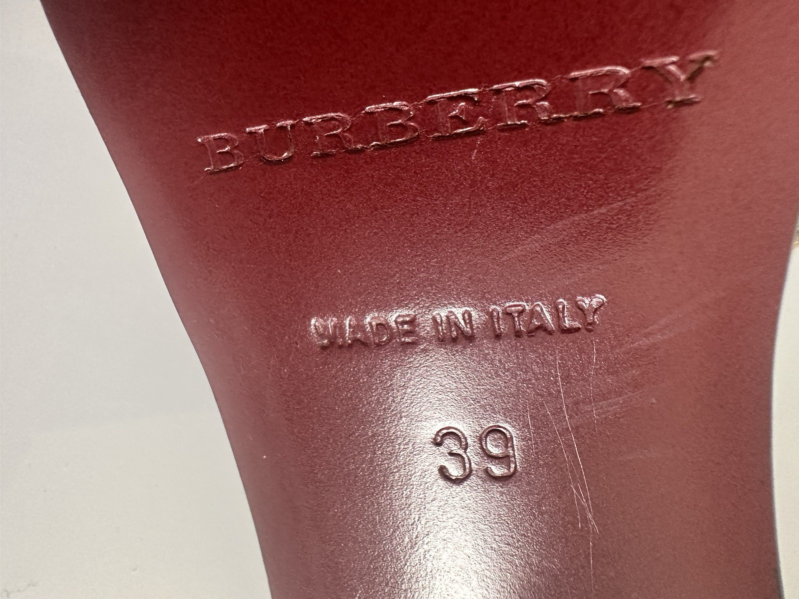 Burberry Made In Italy Nova Check Slide Shoes 39/8~8.5