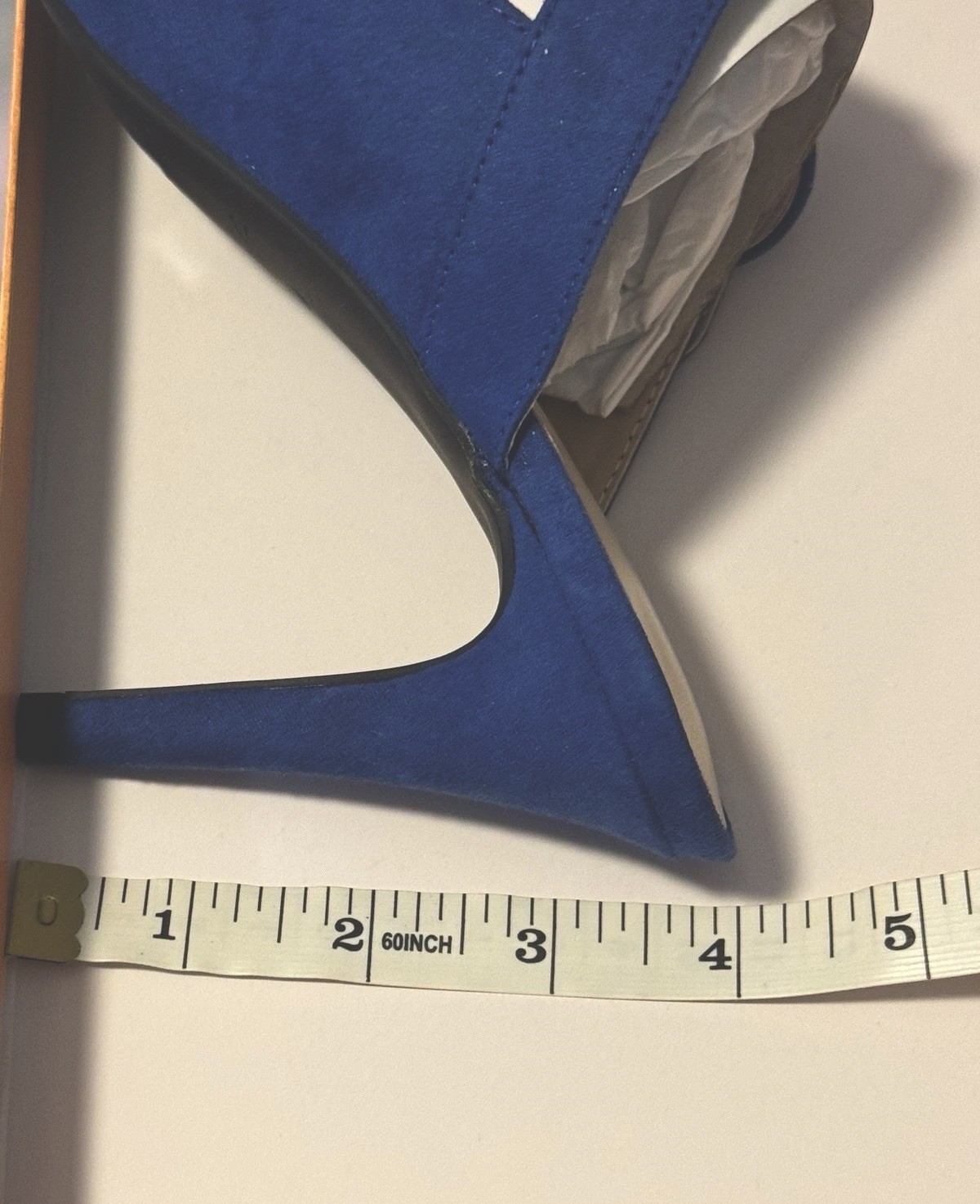 TITLE Unisa Blue Suede Mary Jane Mule Pumps Pointed Toe Heels Size 8M NIB