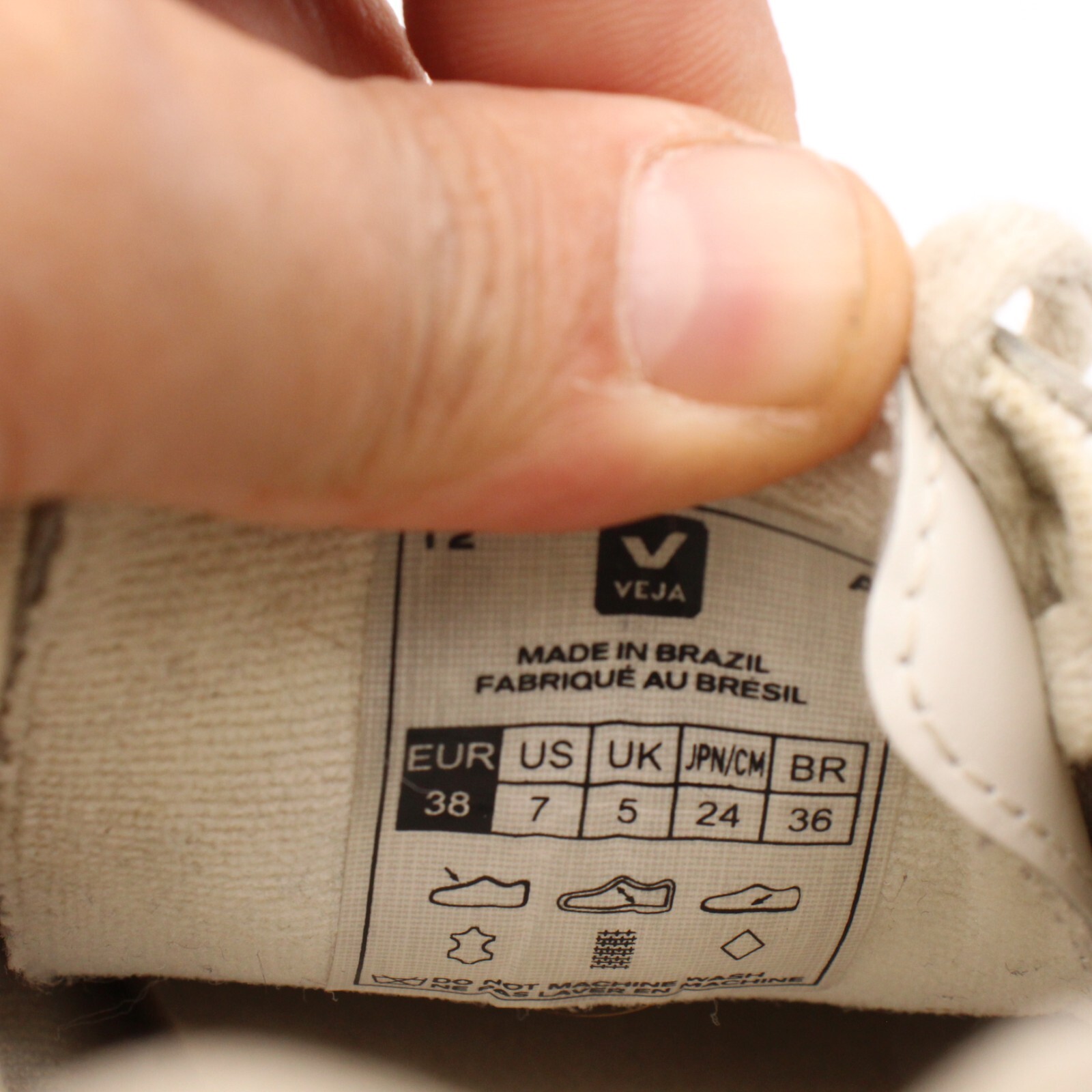 Veja Esplar Logo Women’s Size 7 Low Top Sneaker Extra White/natural Leather