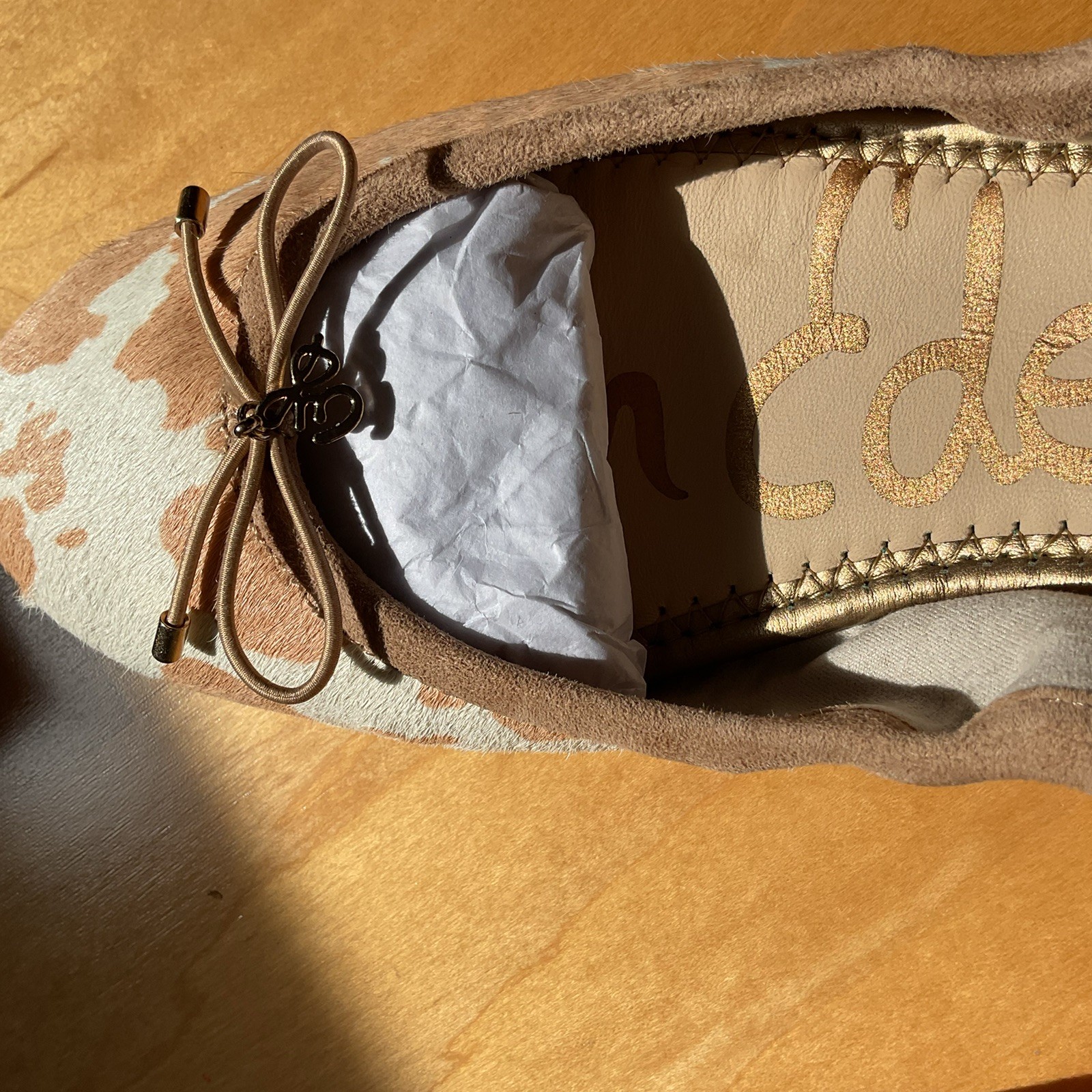 Sam Edelman Felicia Printed Calf Hair Ballet Flats Size 9M