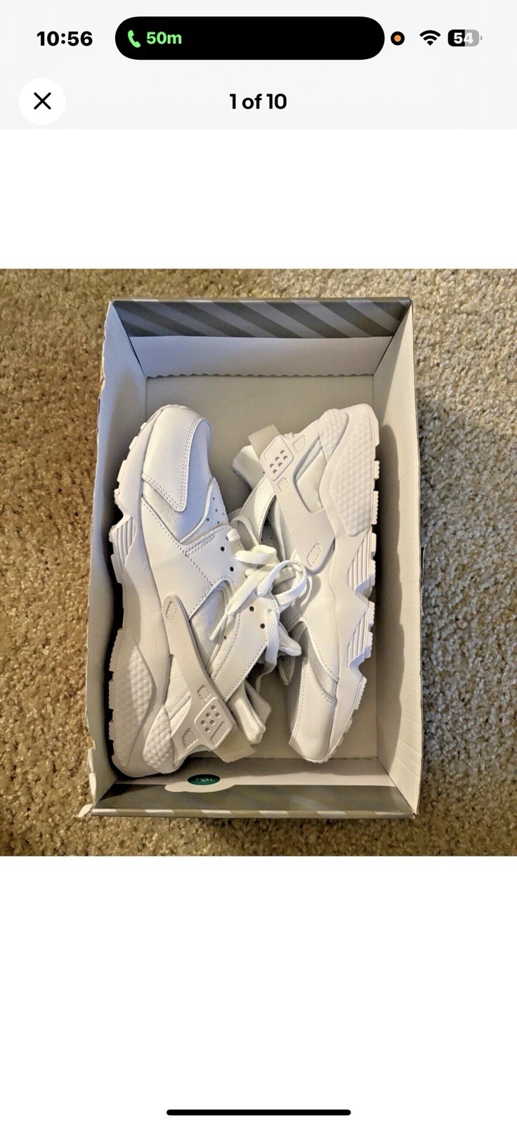 Nike Air Huarache Run Women’s Size 9 /White
