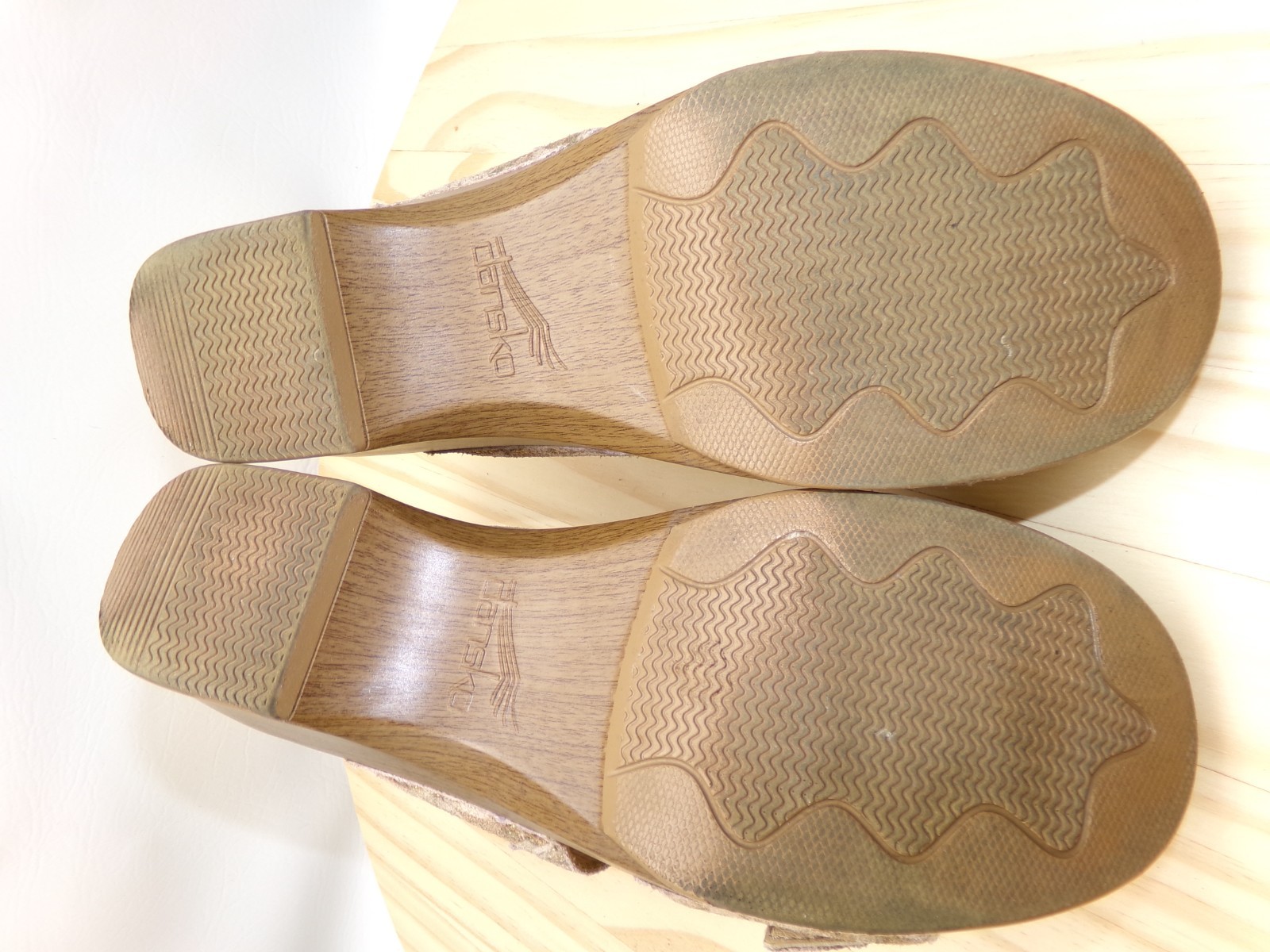 Dansko Sophie Slide Sandals Womens Tan & Metallic Gold Size 41 US 10.5-11