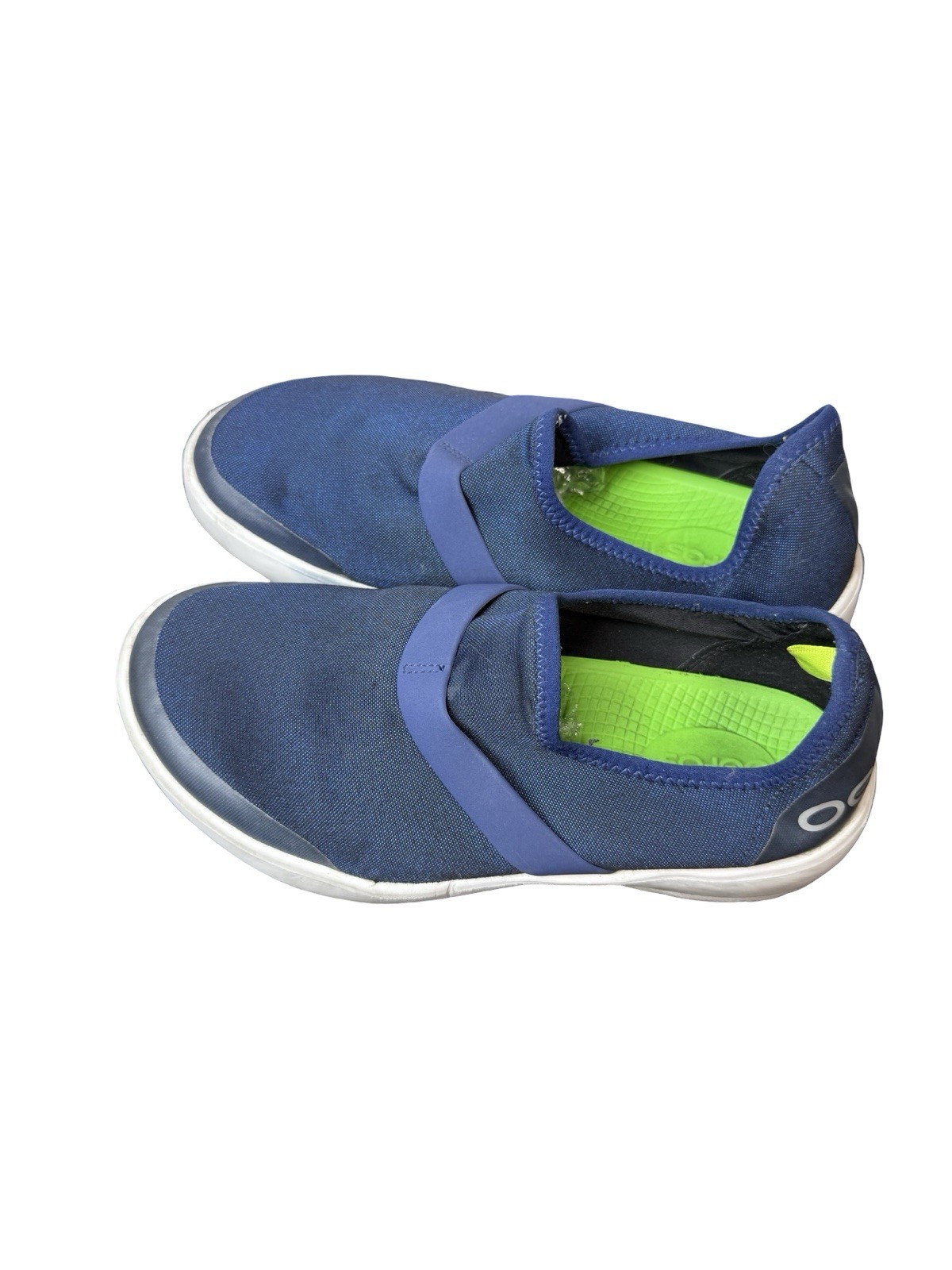 Oofos OOmg Eezee Low Mesh Navy Blue Recovery Slip On Casual Shoes Women’s Size 8