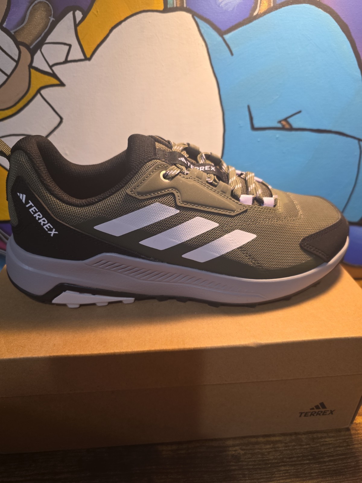 adidas Terrex Anylander Women’s Hiking Shoes Size 9 JQ9955 – NIB – Olive/Black