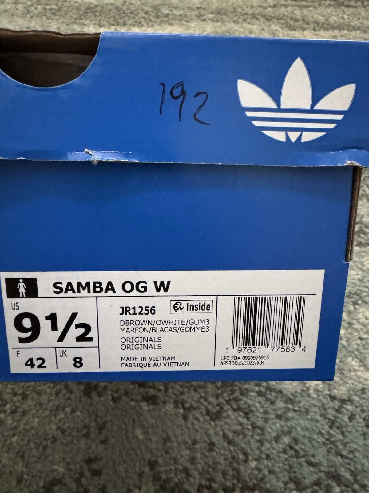 adidas Women’s Samba OG W Cow Print Sneakers Size 9.5