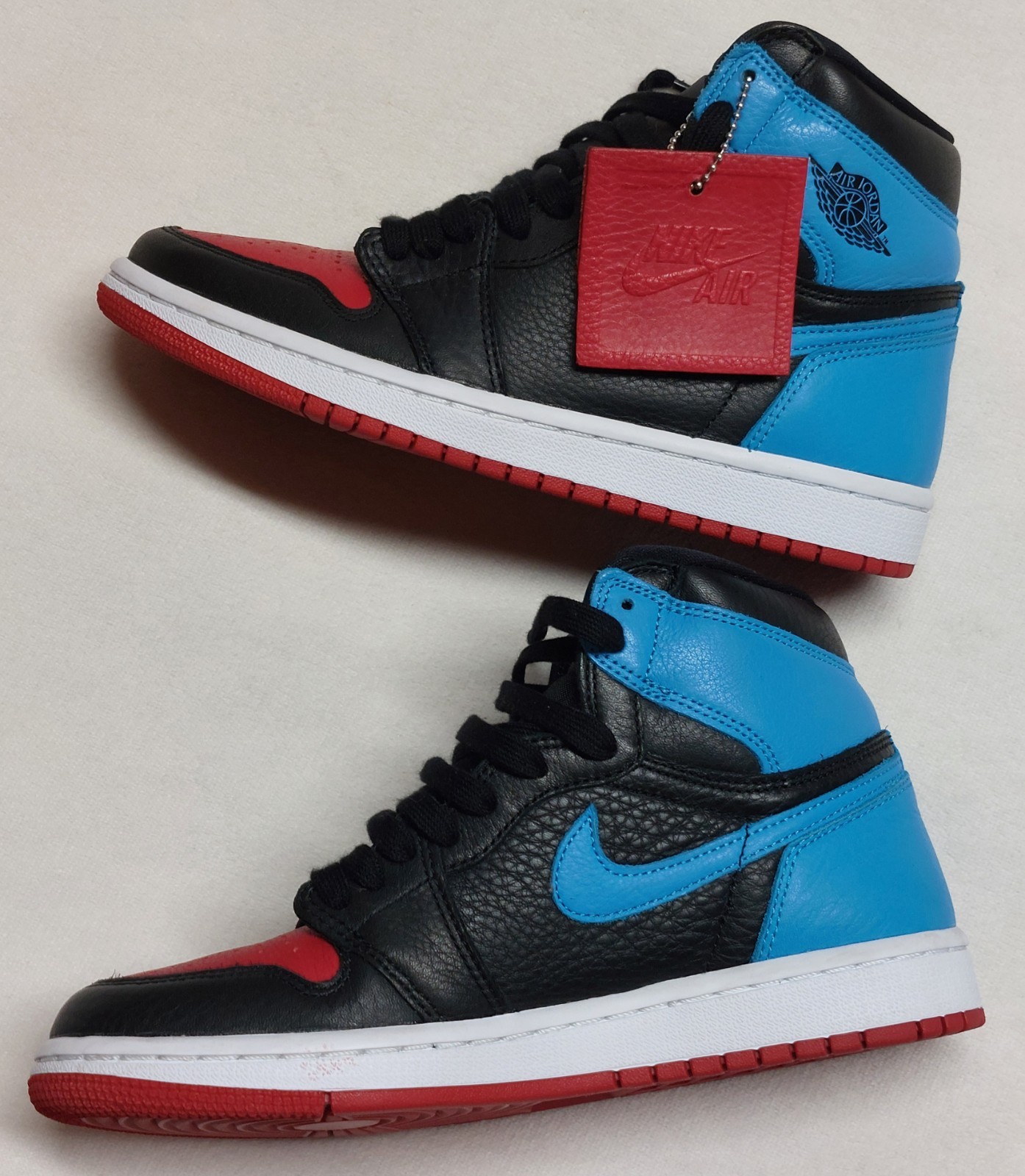 Women’s NIKE Air Jordan 1 High OG Black/Blue/Red Size 7