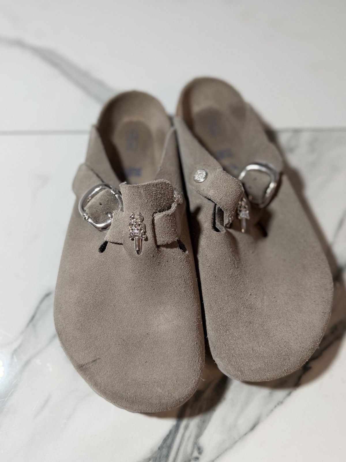 Chrome hearts Birkenstocks
