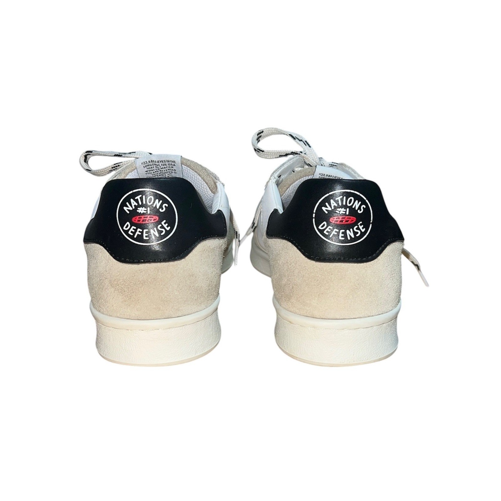 33.9 Nations Defense Sneakers Womens 40 White Grey Suede Low Top Portugal 1969
