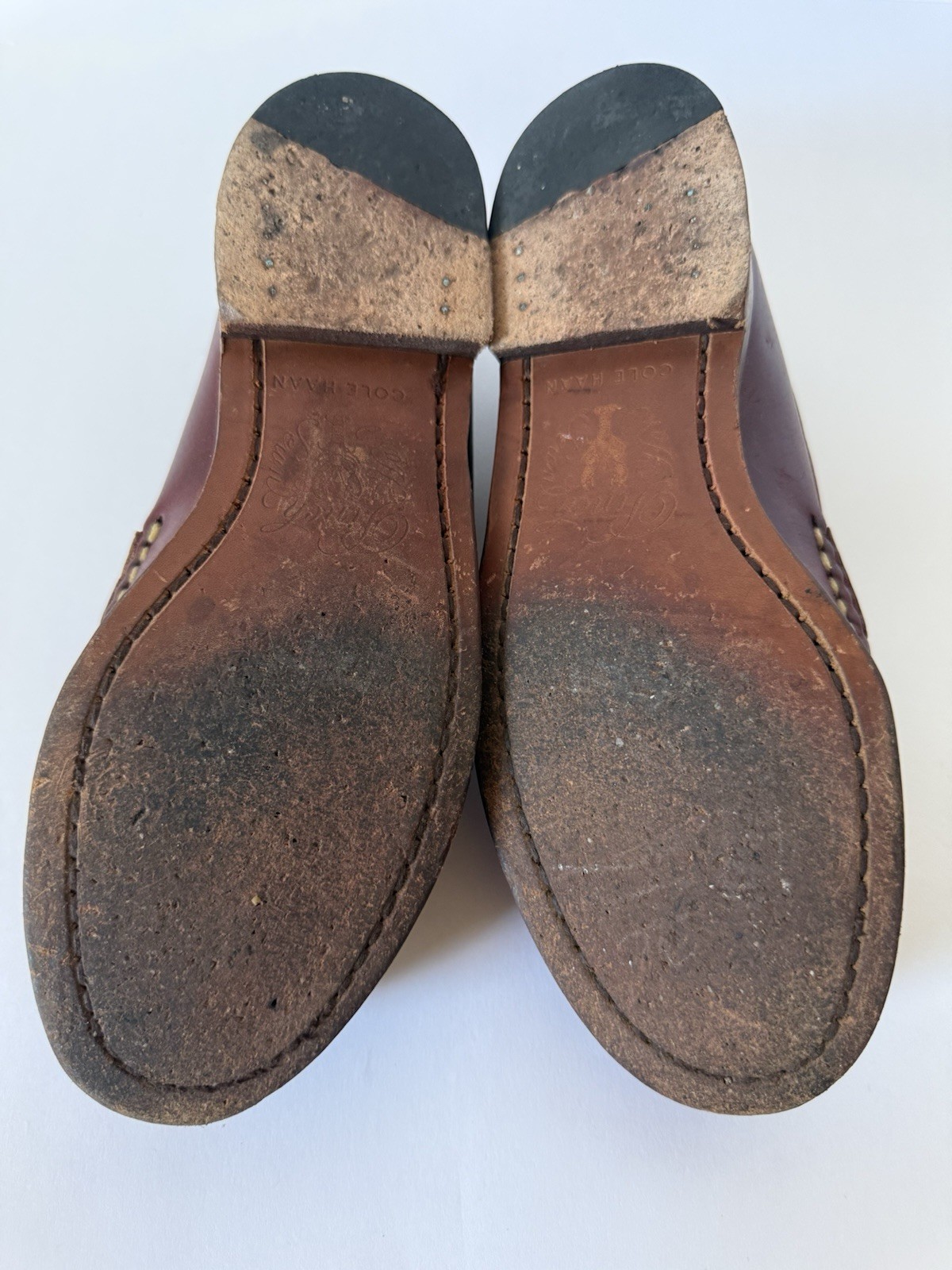 Rancourt Cole Haan Pinch America Penny Loafer Brown Stich Maine USA Womens 6.5 M