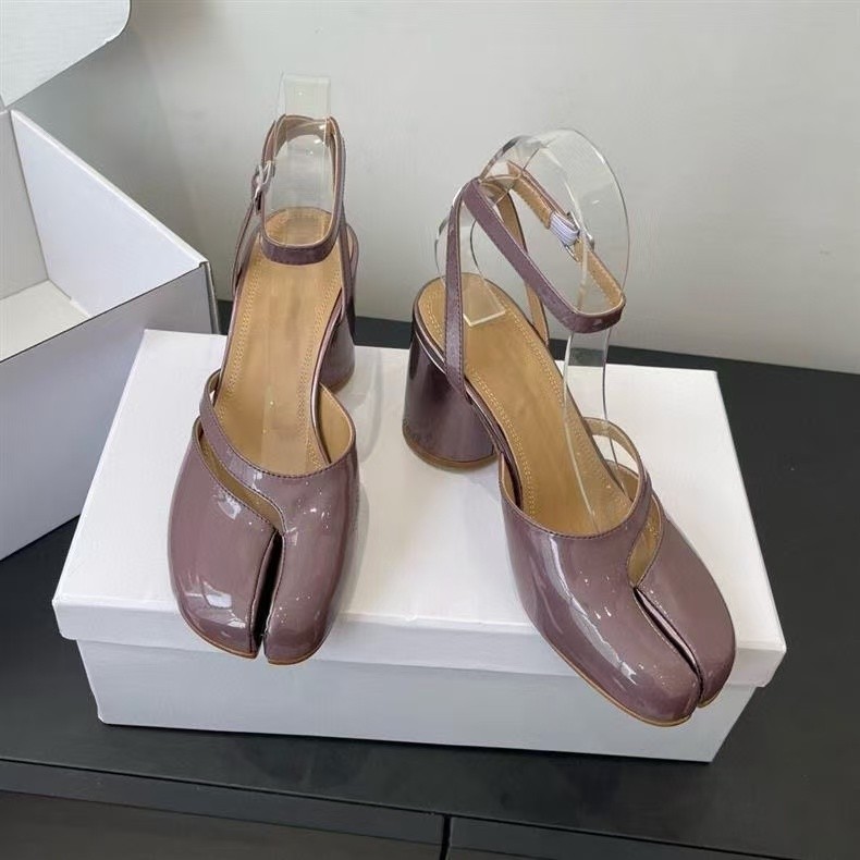 Women’s Margiela New tabi Open toed Irregular Strap High Heels 8.5cm
