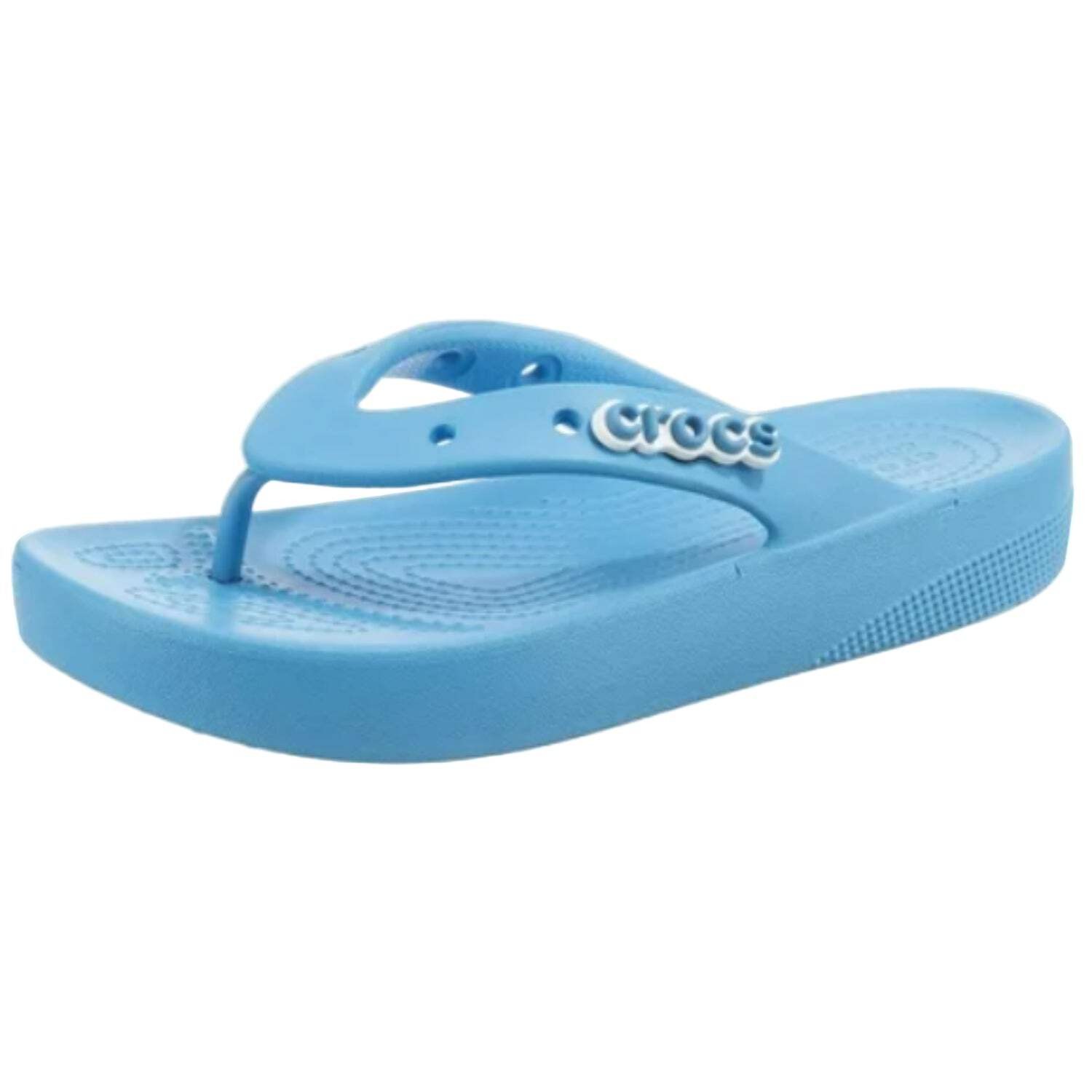 Crocs Classic Platform Flip Flop Women’s Oxygen Blue Original Size 7