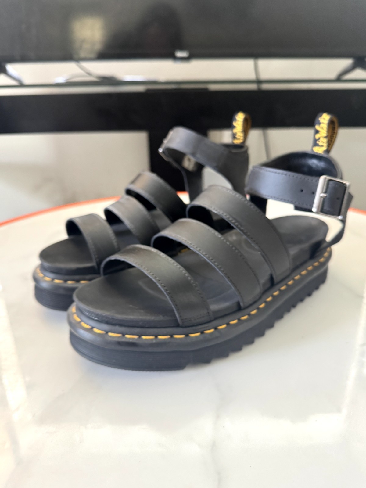 Doc Martens Leather Blaire Gladiator Size 11