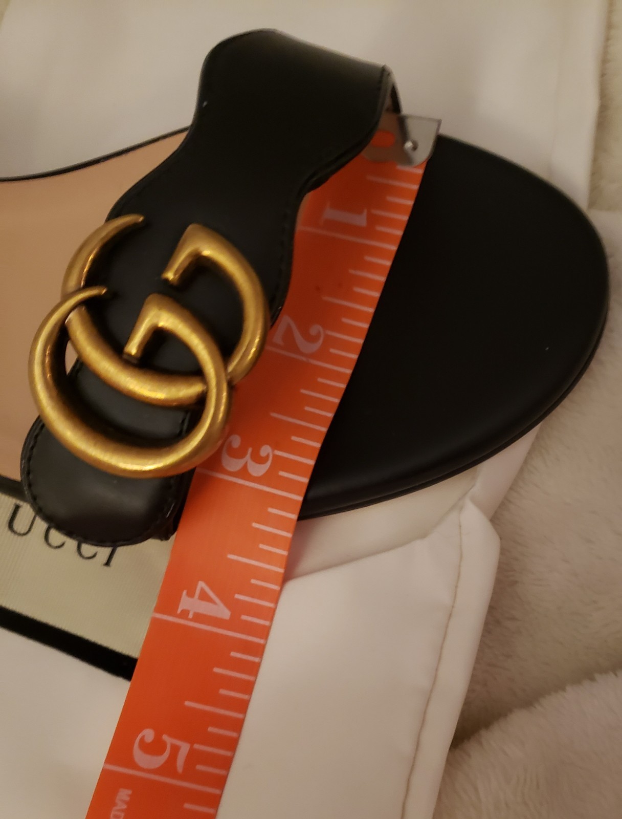 Gucci GG Marmont Flat sandals 36+ Calf Skin Leather My own $630 New Price Drop