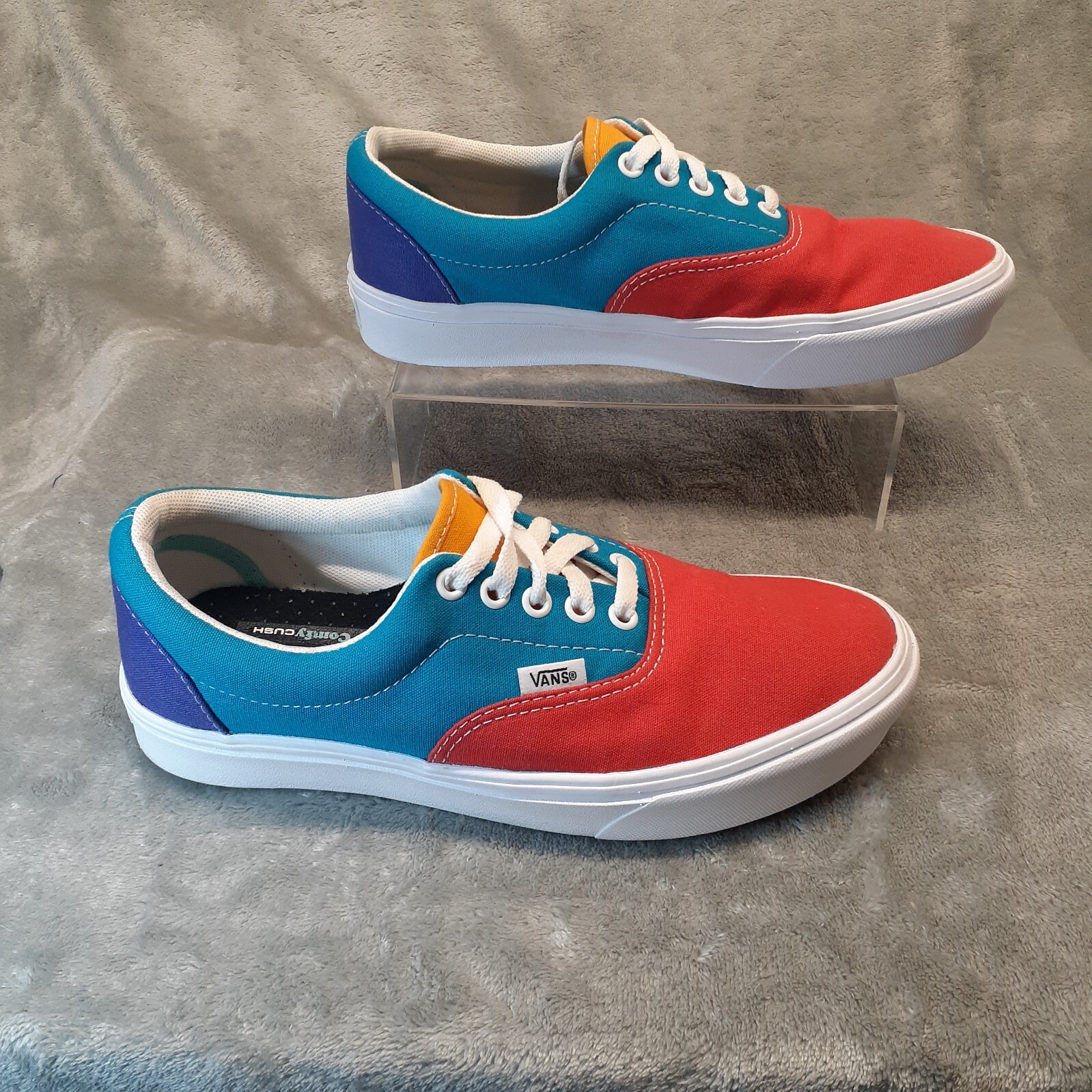 Vans Classic Women 8.5/Men 7 Comfycush Era Multi Color Block Low Top Canvas