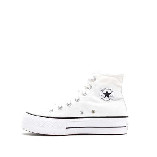 Converse 560846C Platform Trainers In White (US 10, White)