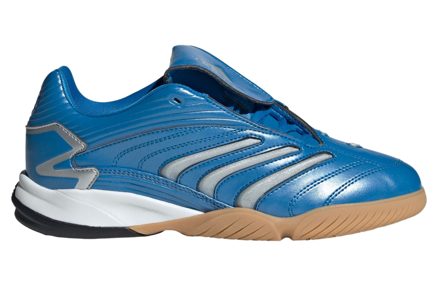 adidas Predator Sala – Women Indoor Soccer Shoes Blue Silver Metallic JR1637 NEW