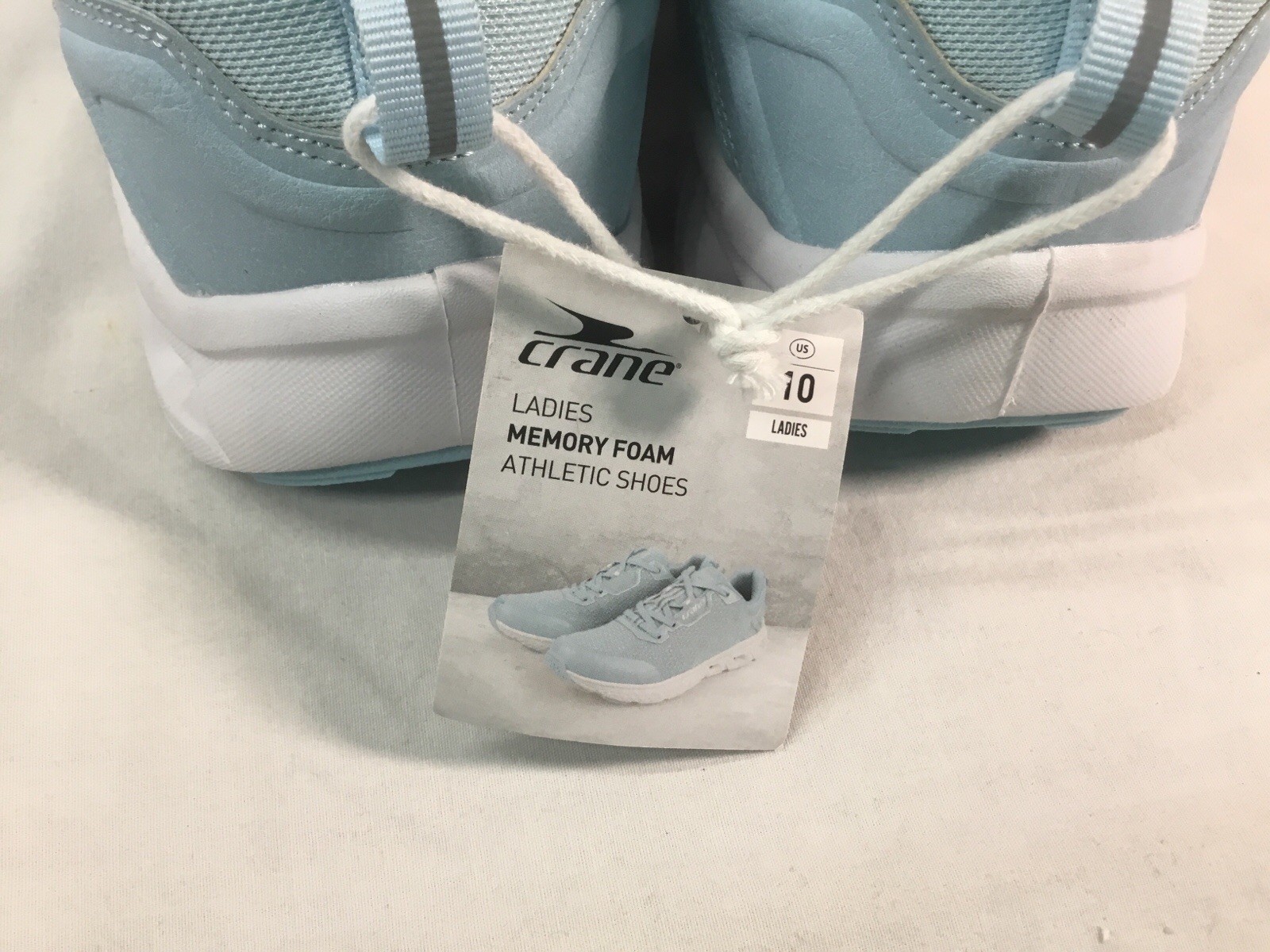 Crane Fitness Ladies Memory Foam Athletic Sneakers- size 10